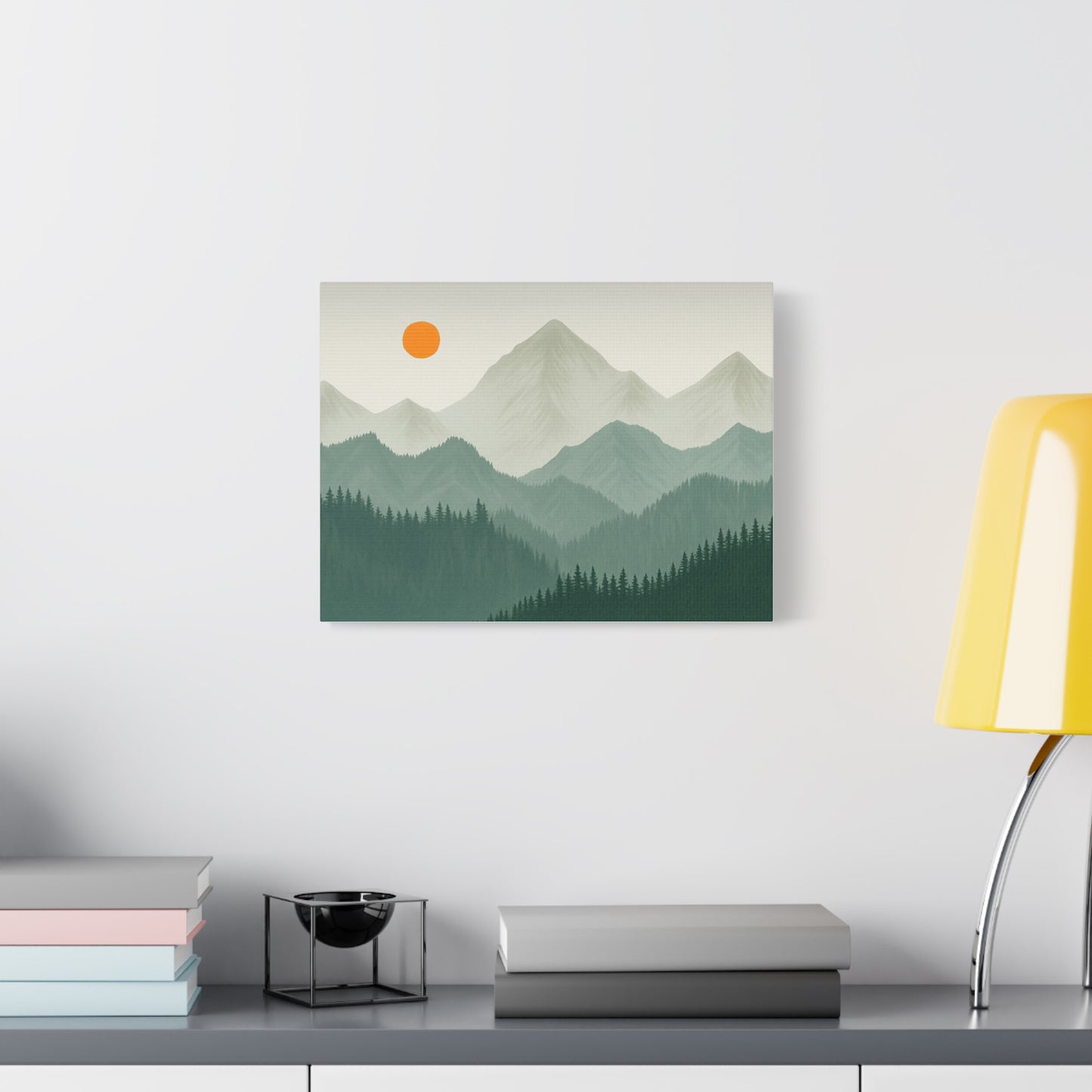 Sunscape Mountain Matte Canvas
