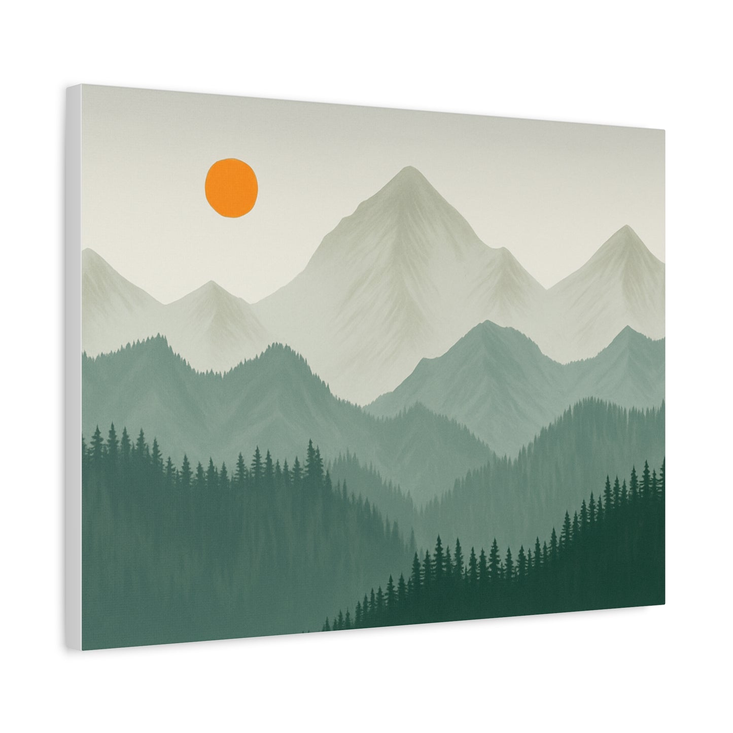 Sunscape Mountain Matte Canvas