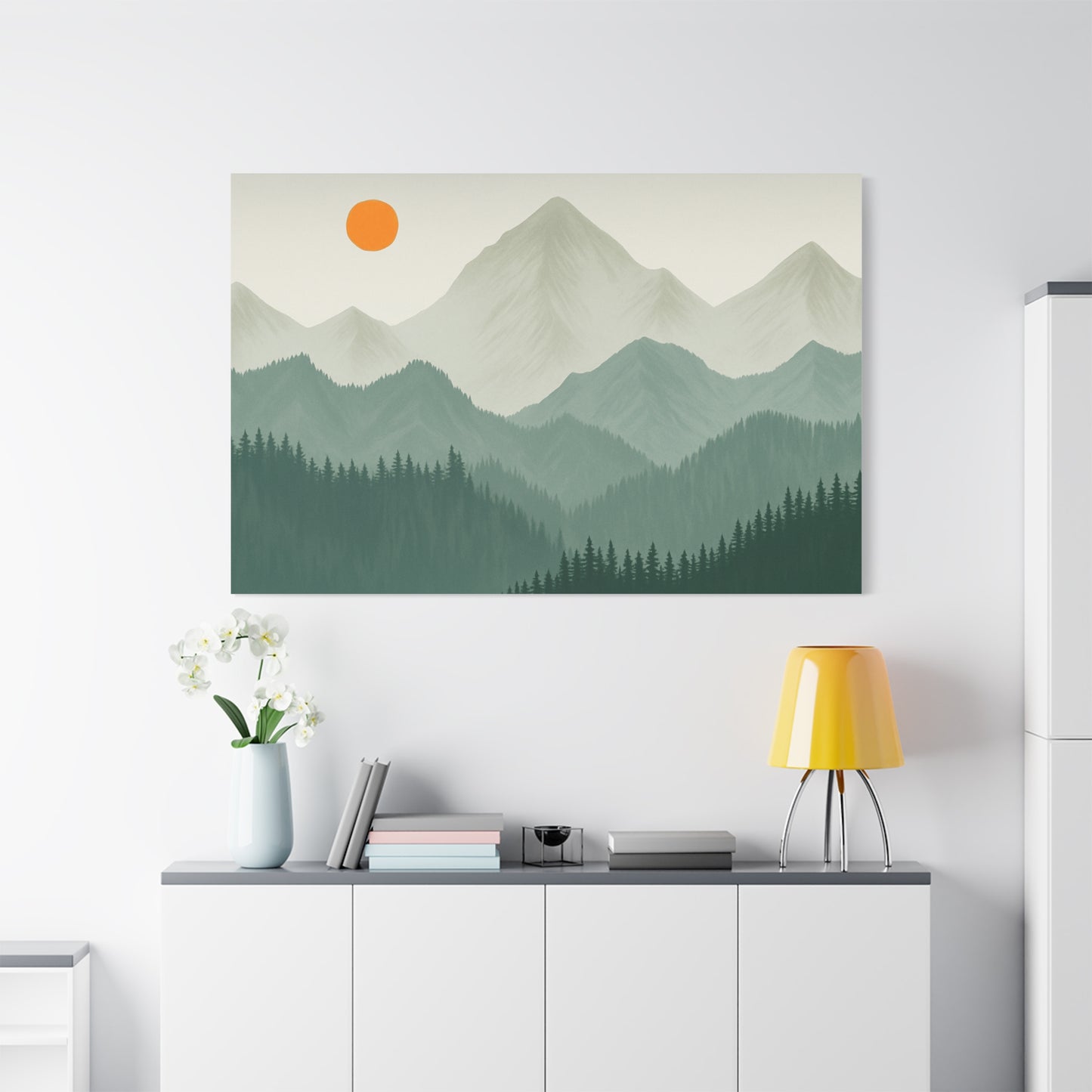 Sunscape Mountain Matte Canvas
