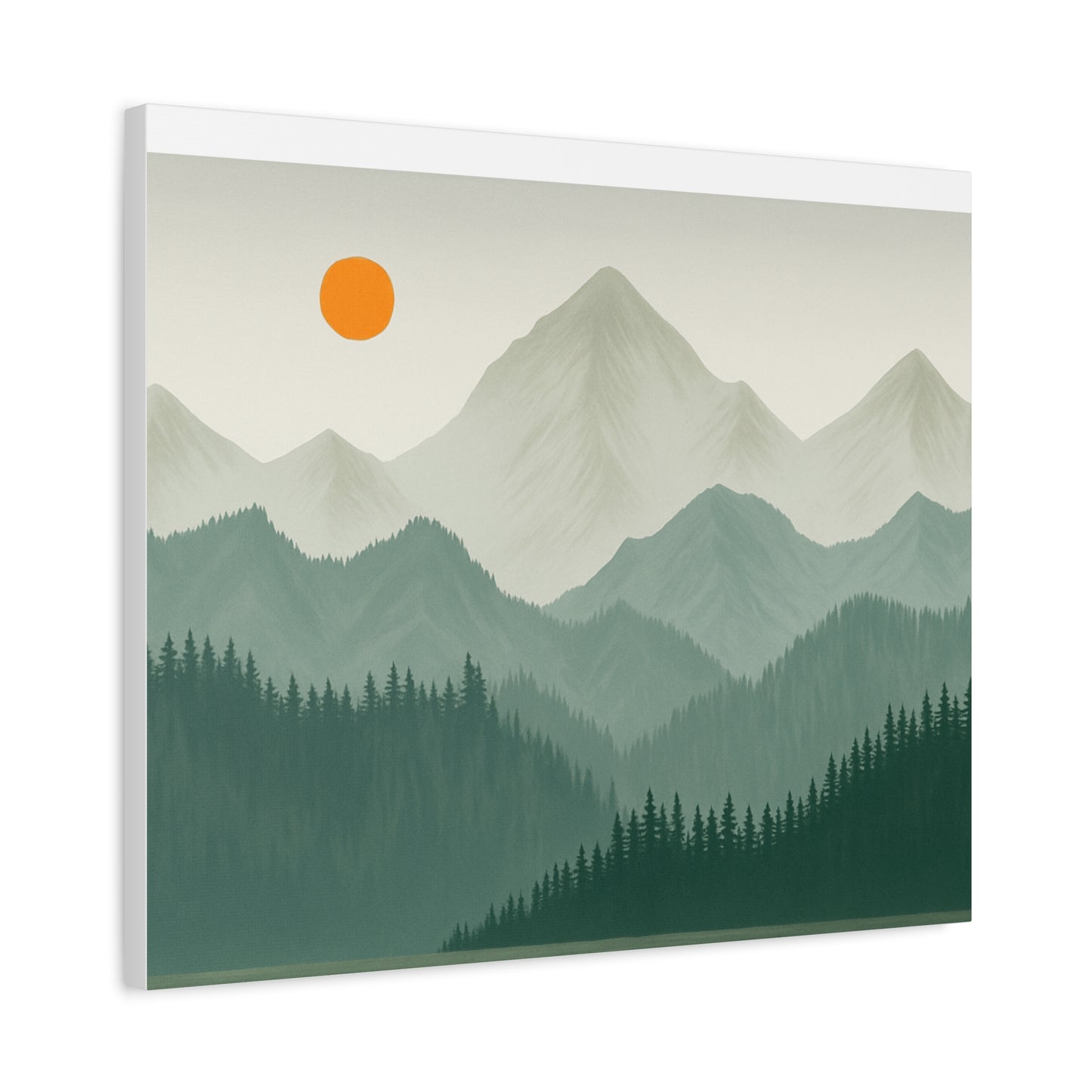 Sunscape Mountain Matte Canvas