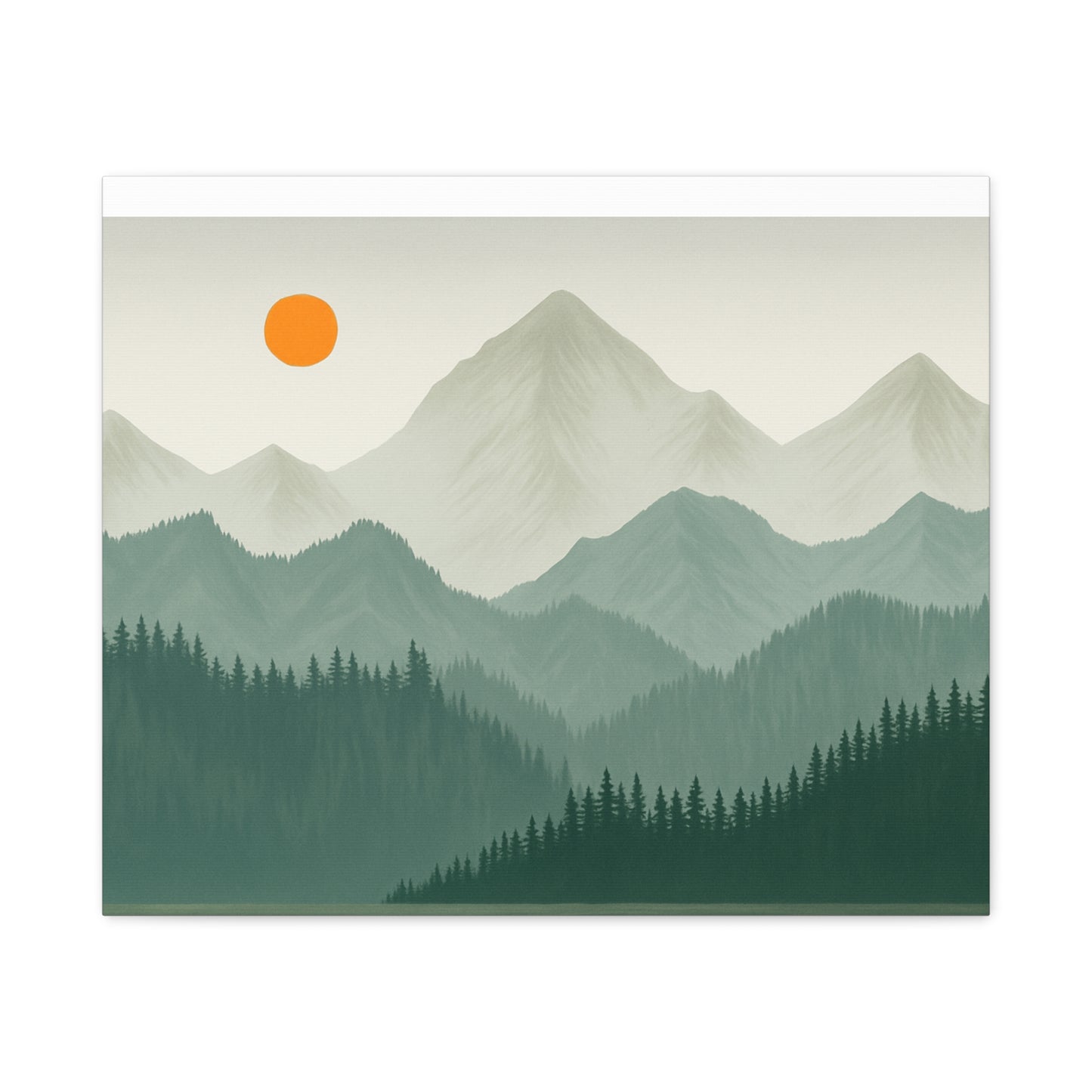 Sunscape Mountain Matte Canvas