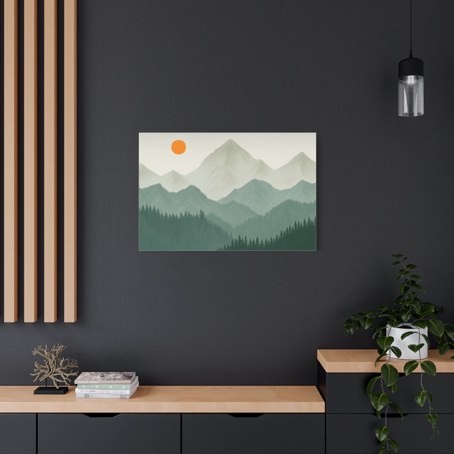 Sunscape Mountain Matte Canvas