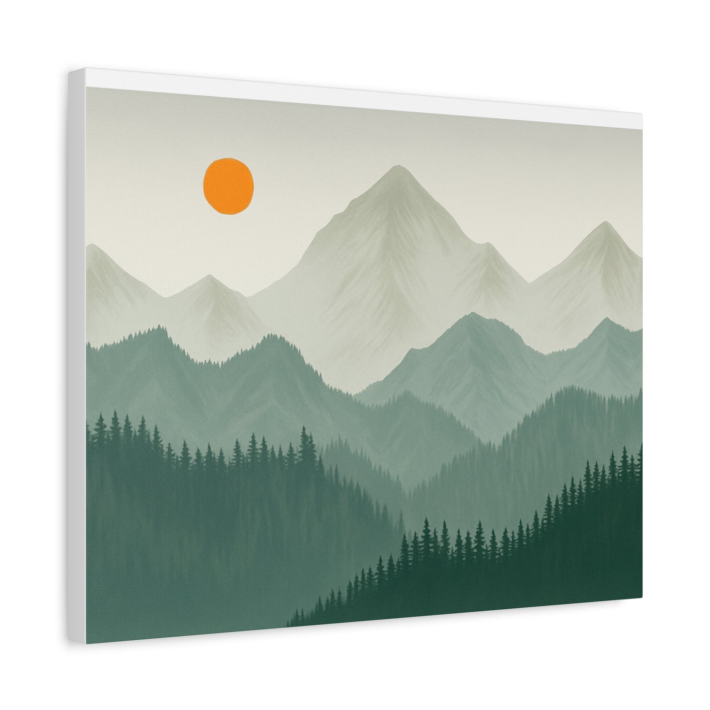 Sunscape Mountain Matte Canvas
