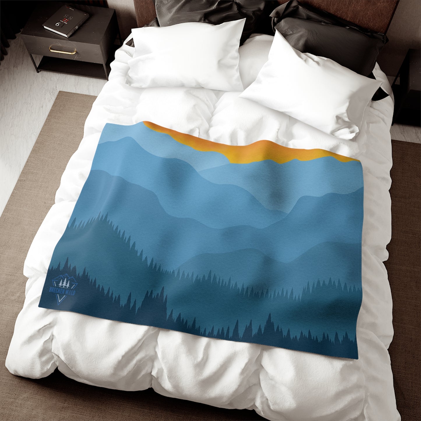 Sunset Mountainscape -Cozy Sweatshirt Blanket