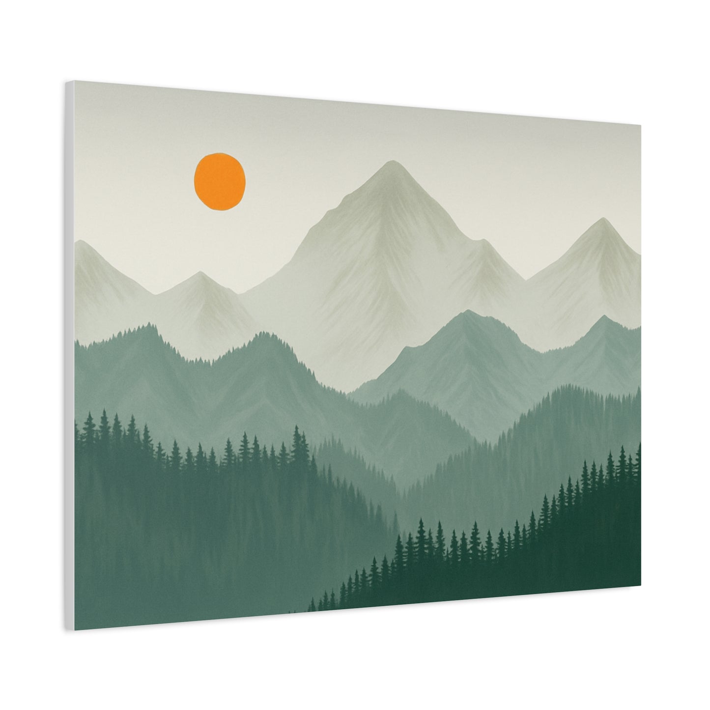Sunscape Mountain Matte Canvas