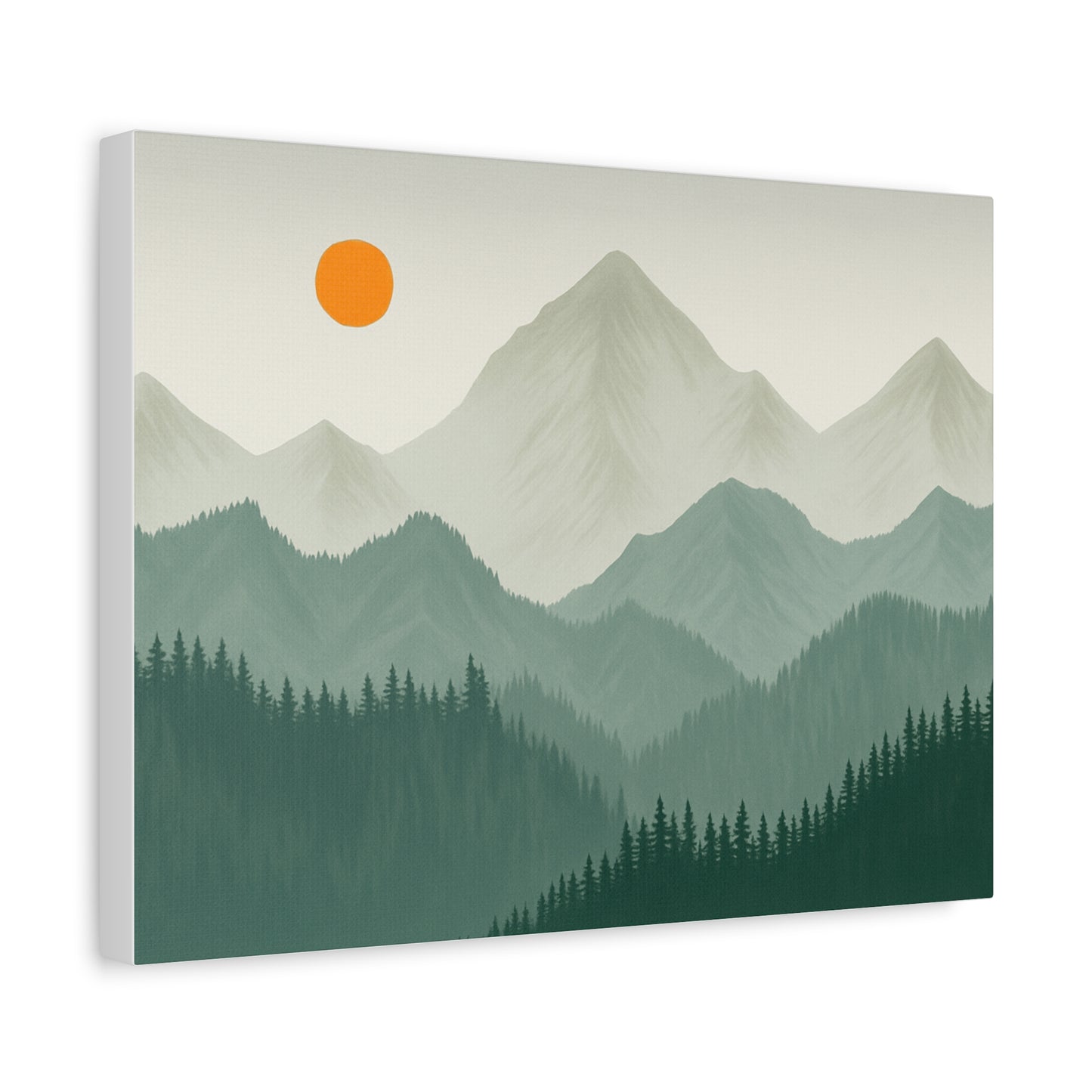 Sunscape Mountain Matte Canvas