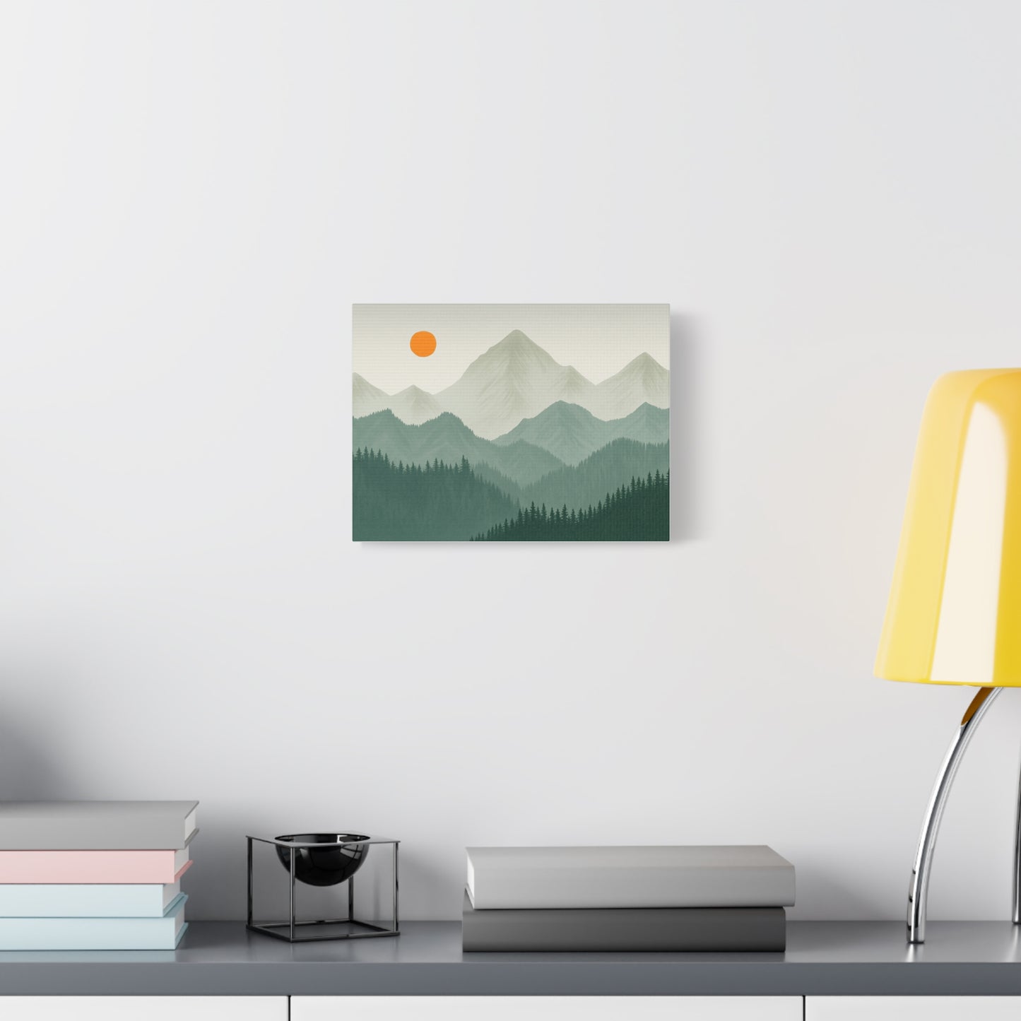 Sunscape Mountain Matte Canvas