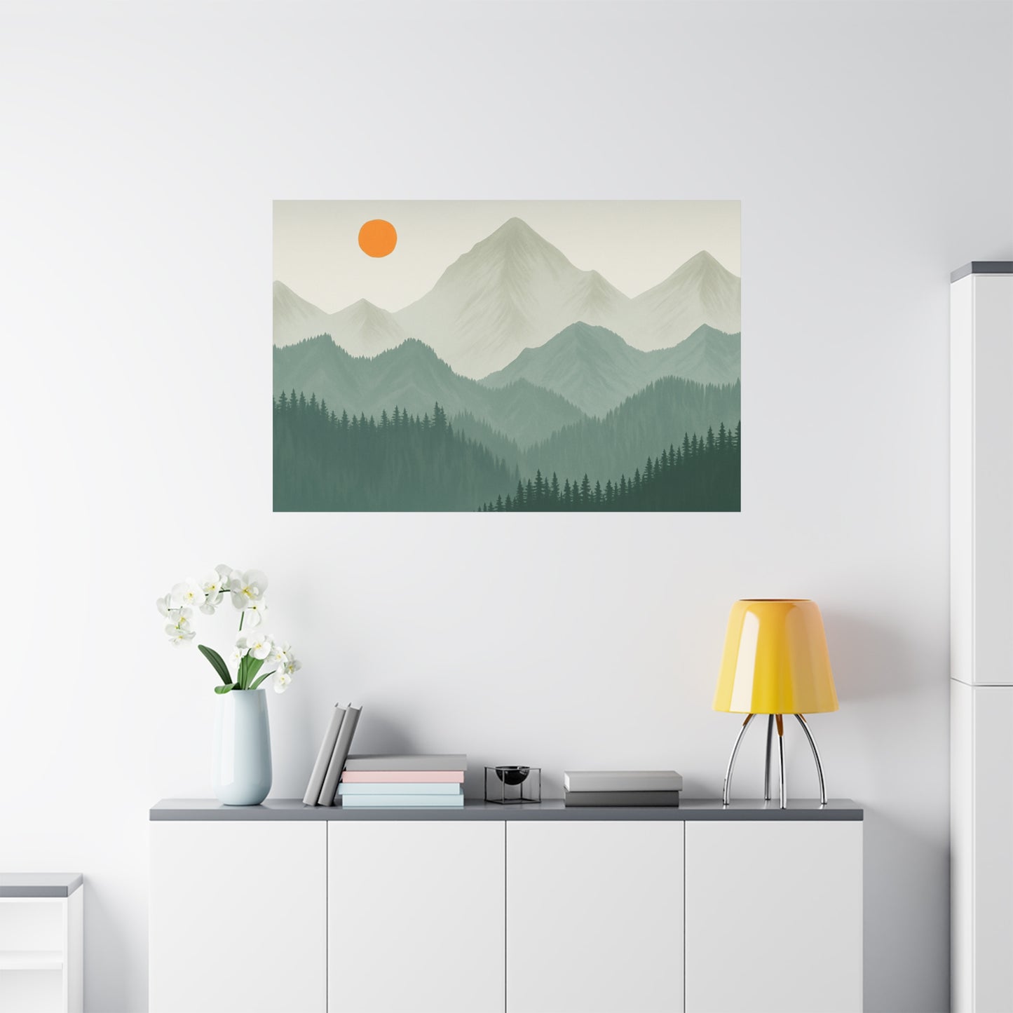 Sunscape Mountain Matte Canvas
