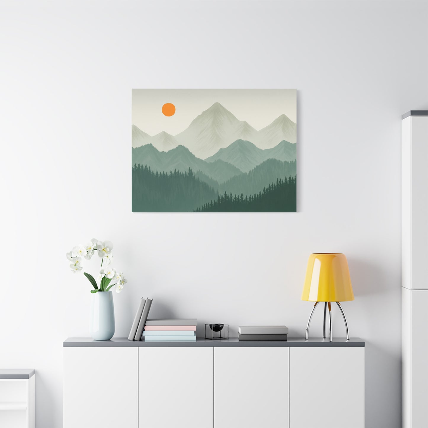 Sunscape Mountain Matte Canvas