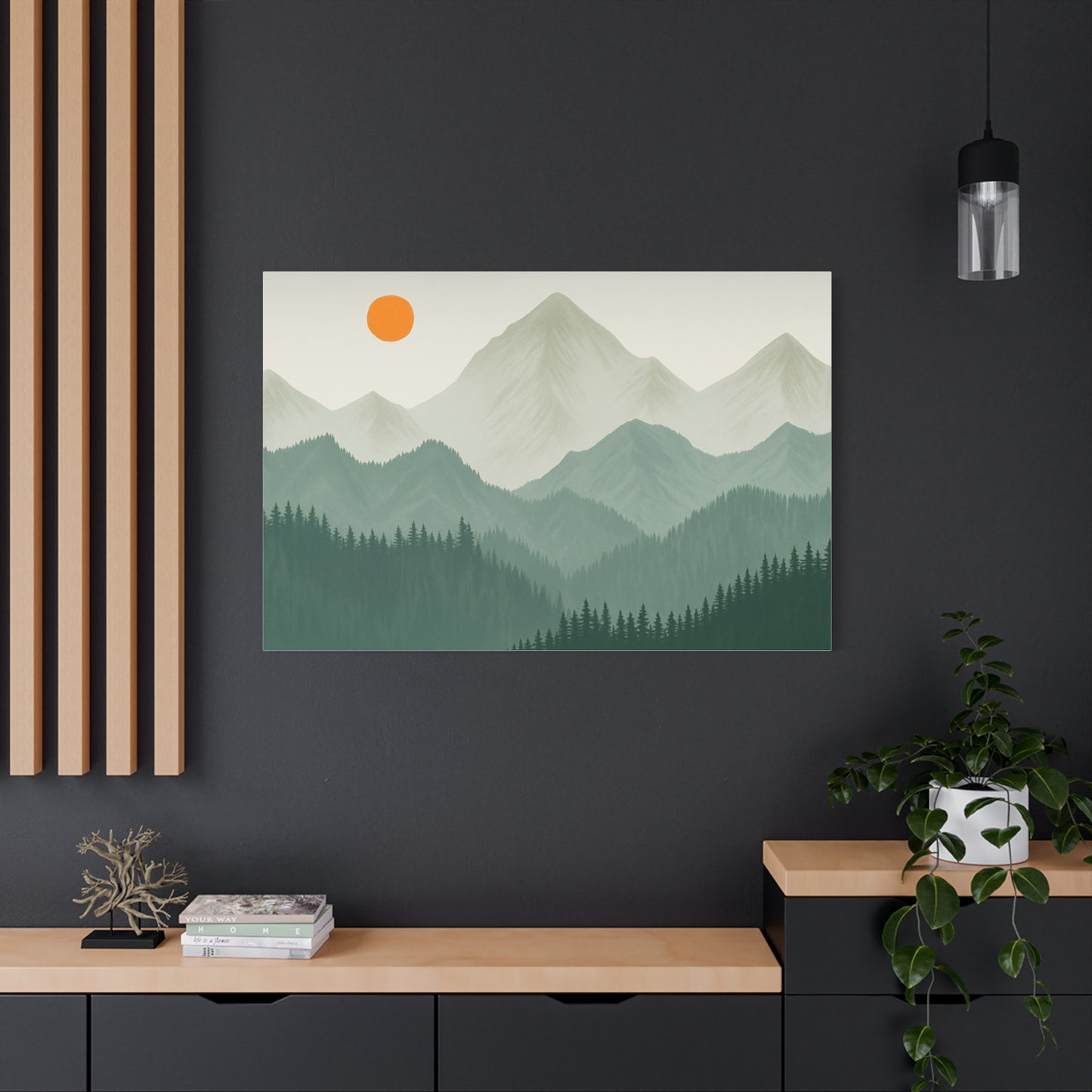 Sunscape Mountain Matte Canvas