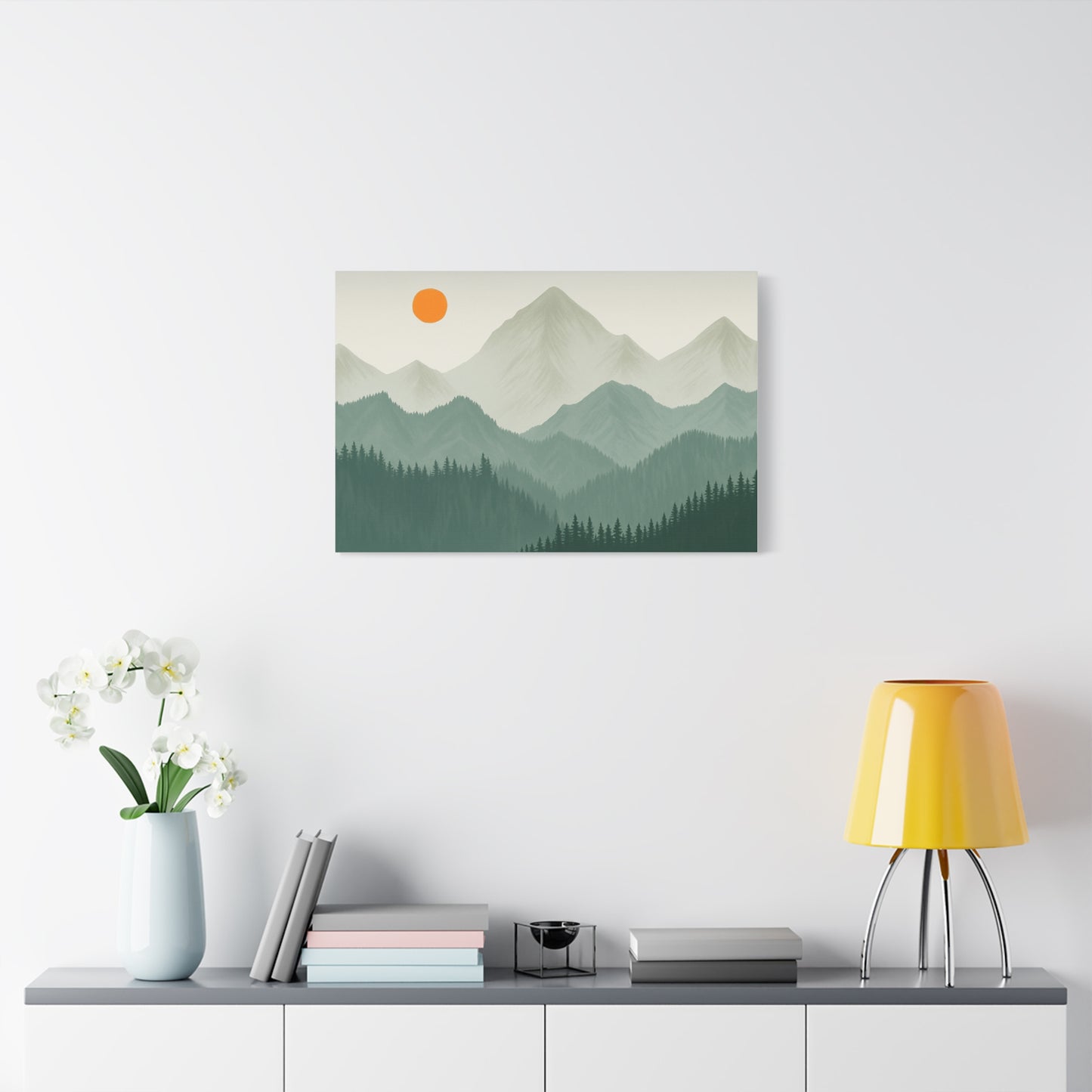 Sunscape Mountain Matte Canvas