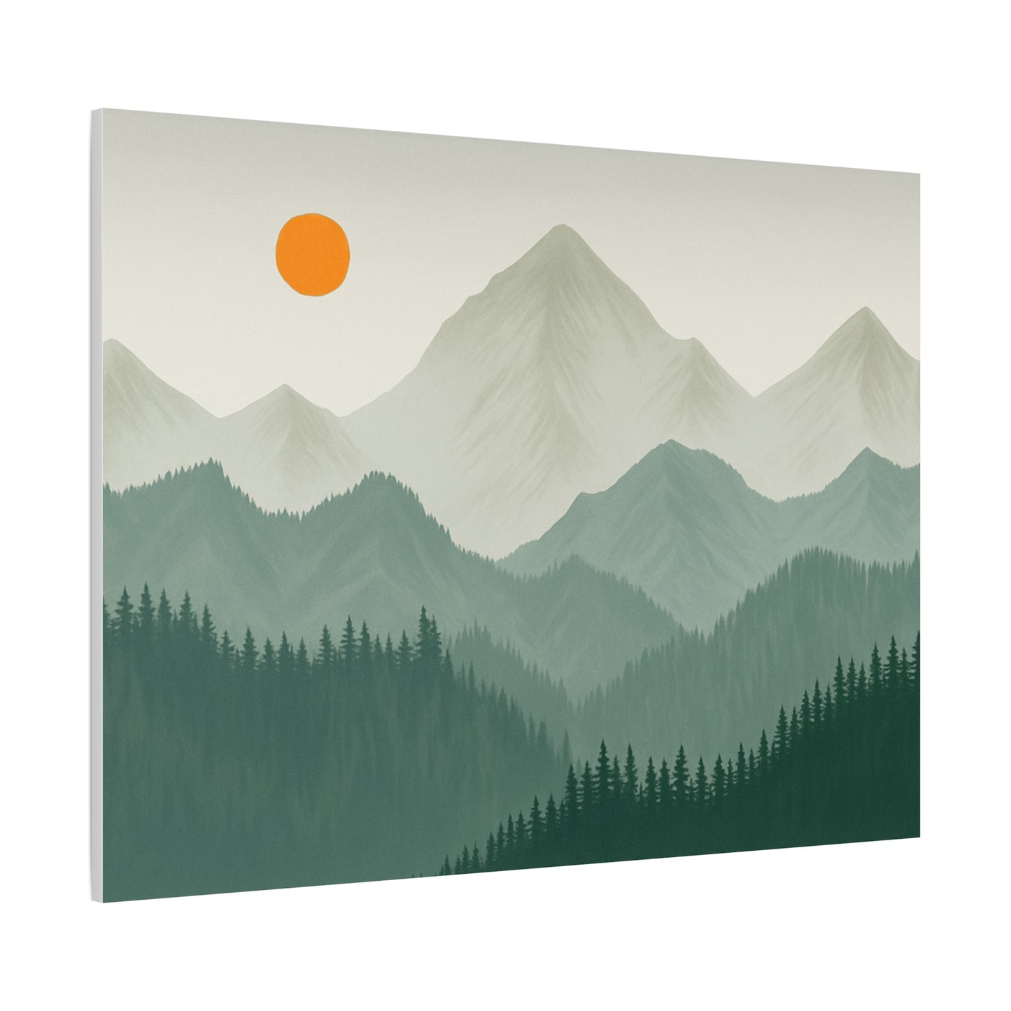 Sunscape Mountain Matte Canvas