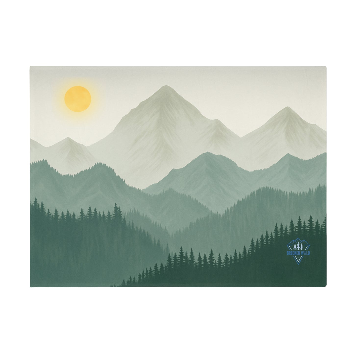 Sunscape Mountains - Washable Plush Fleece Blanket. ⭐⭐⭐⭐⭐
