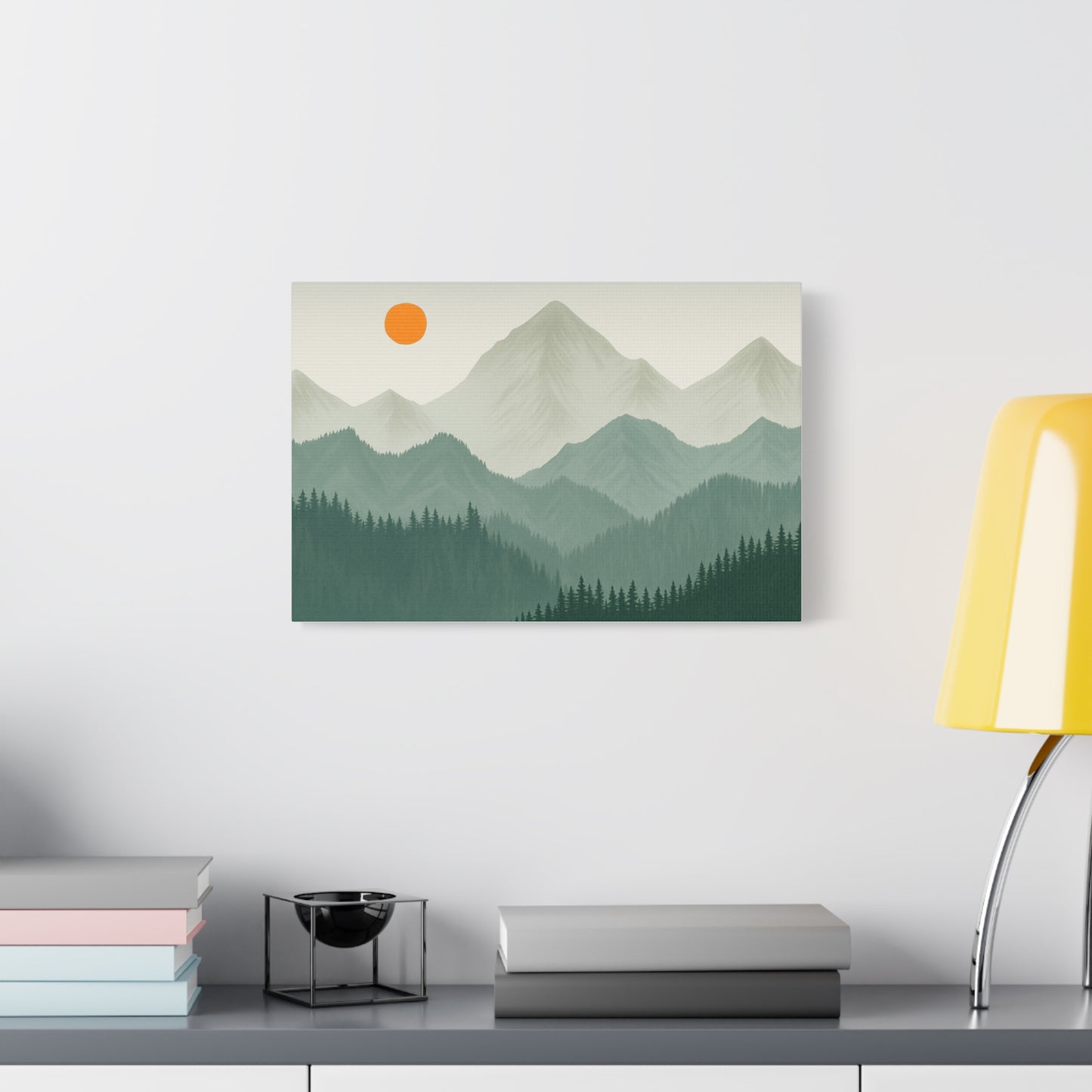 Sunscape Mountain Matte Canvas
