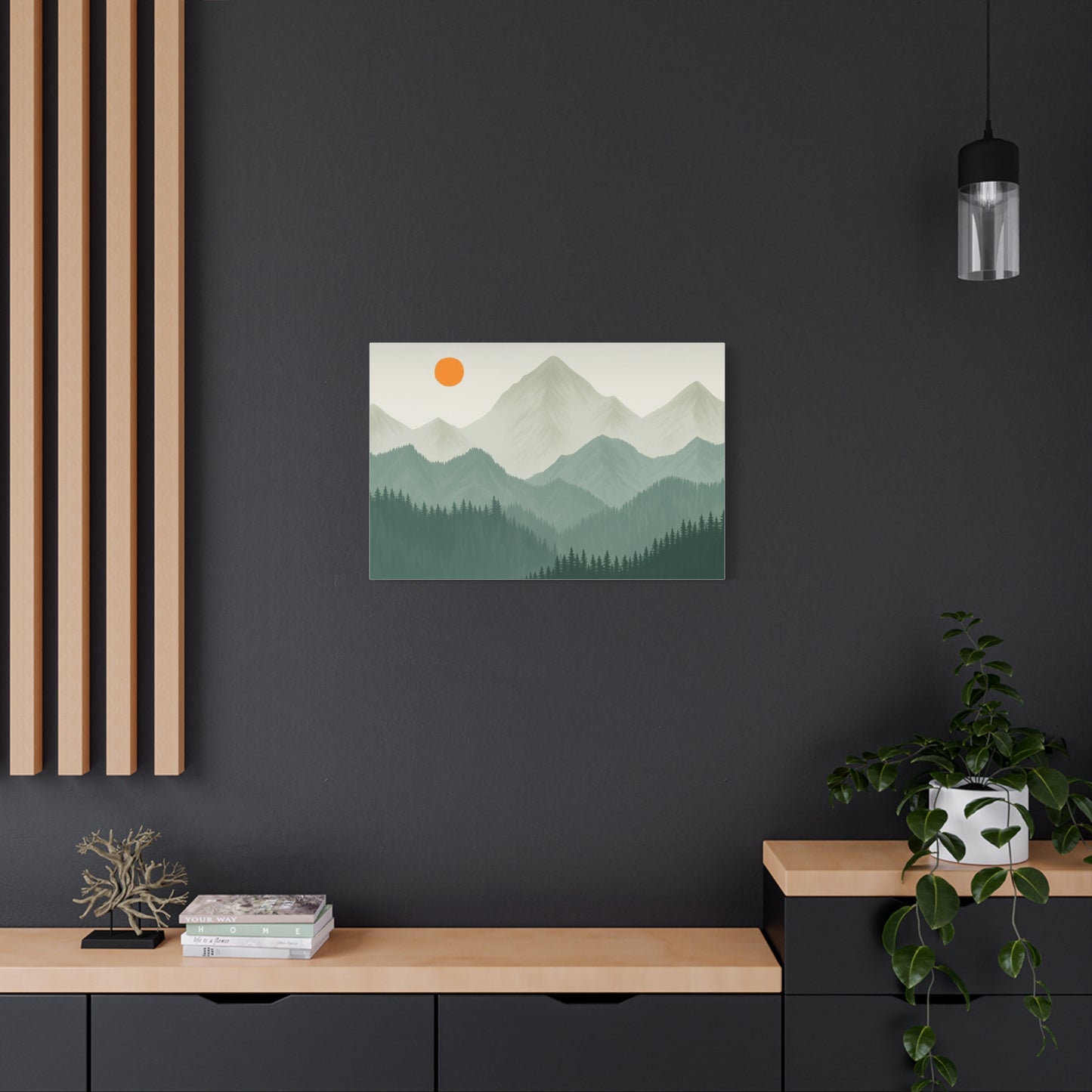 Sunscape Mountain Matte Canvas