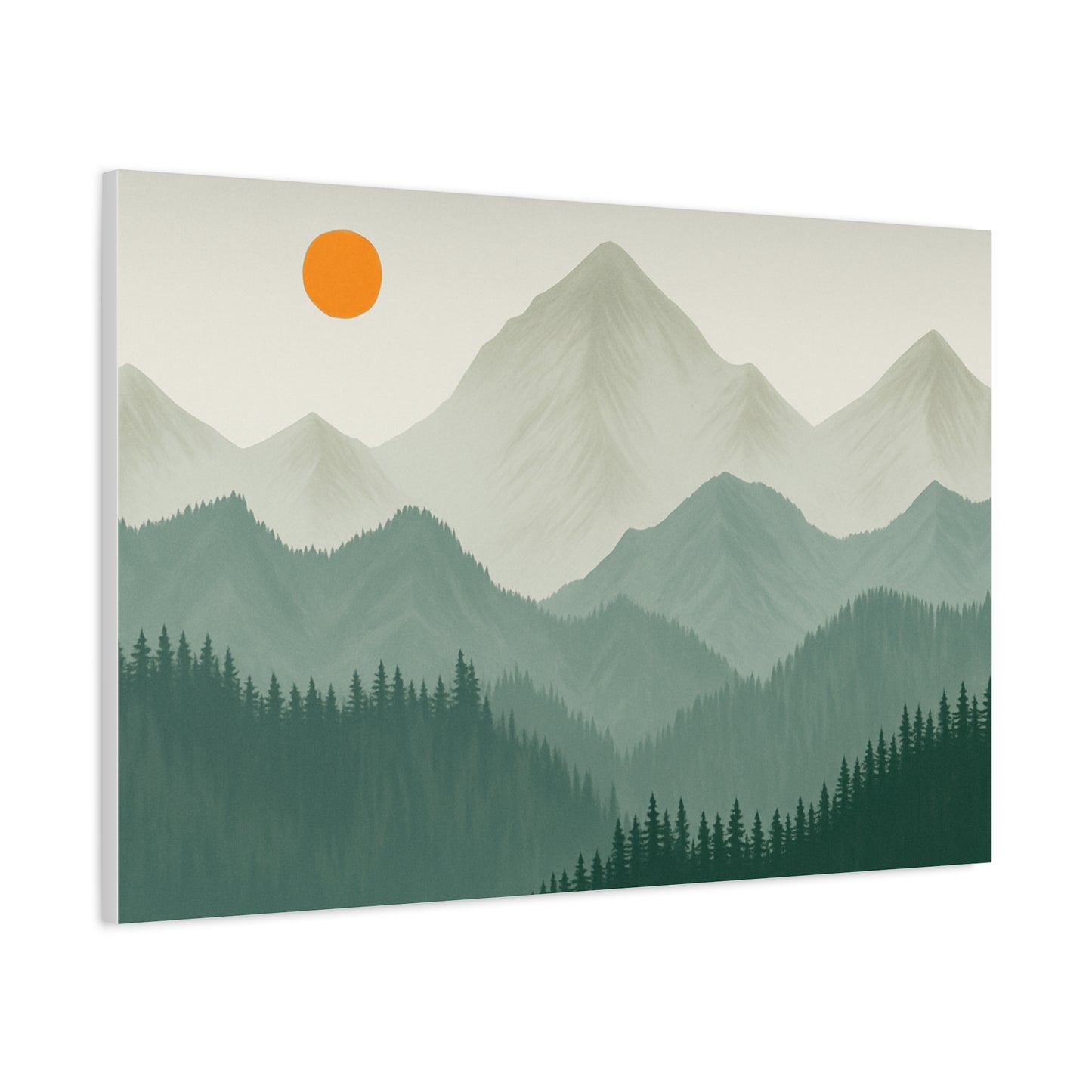 Sunscape Mountain Matte Canvas