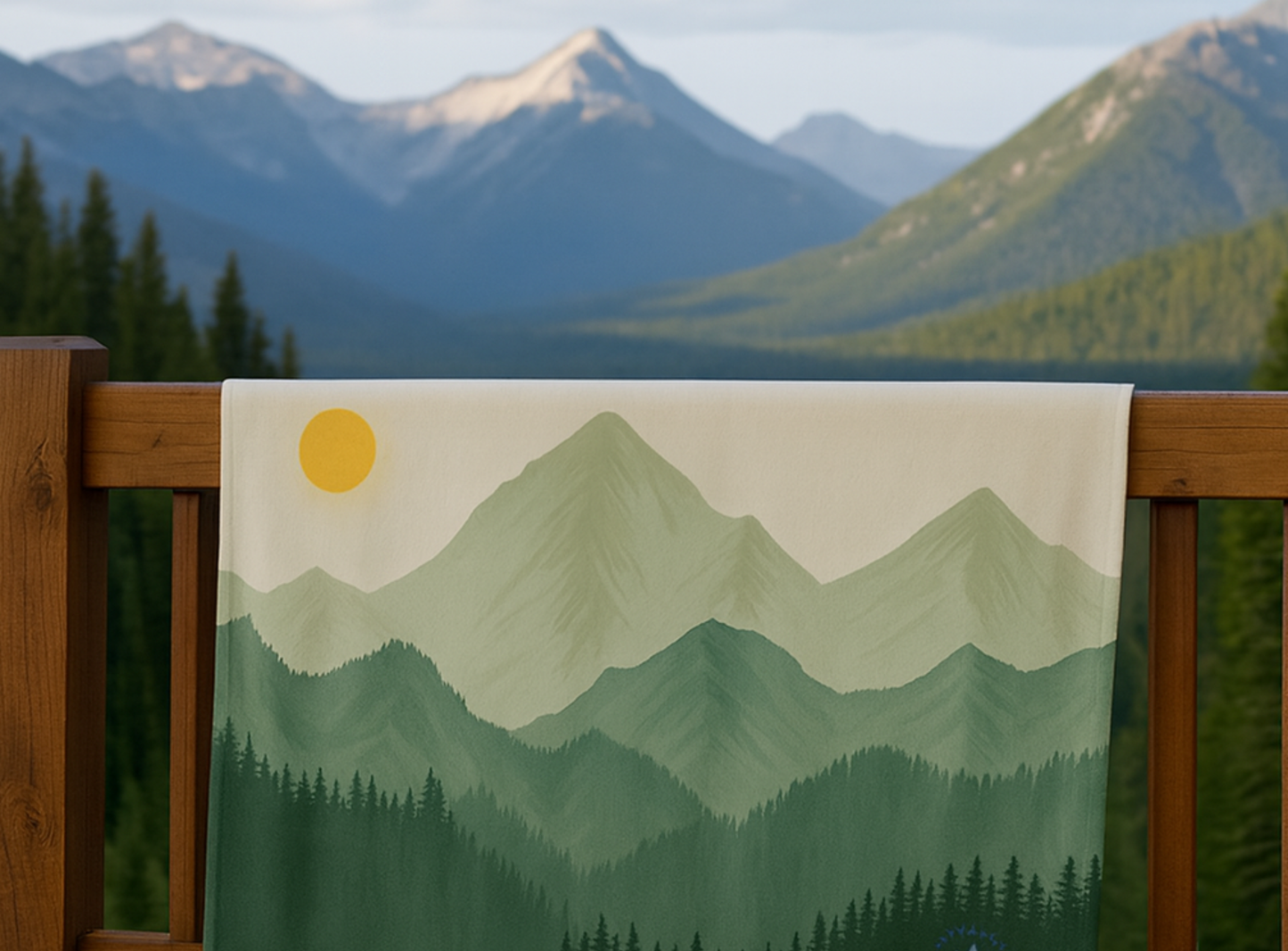 Sunscape Mountain Sweatshirt Blanket. ⭐⭐⭐⭐⭐