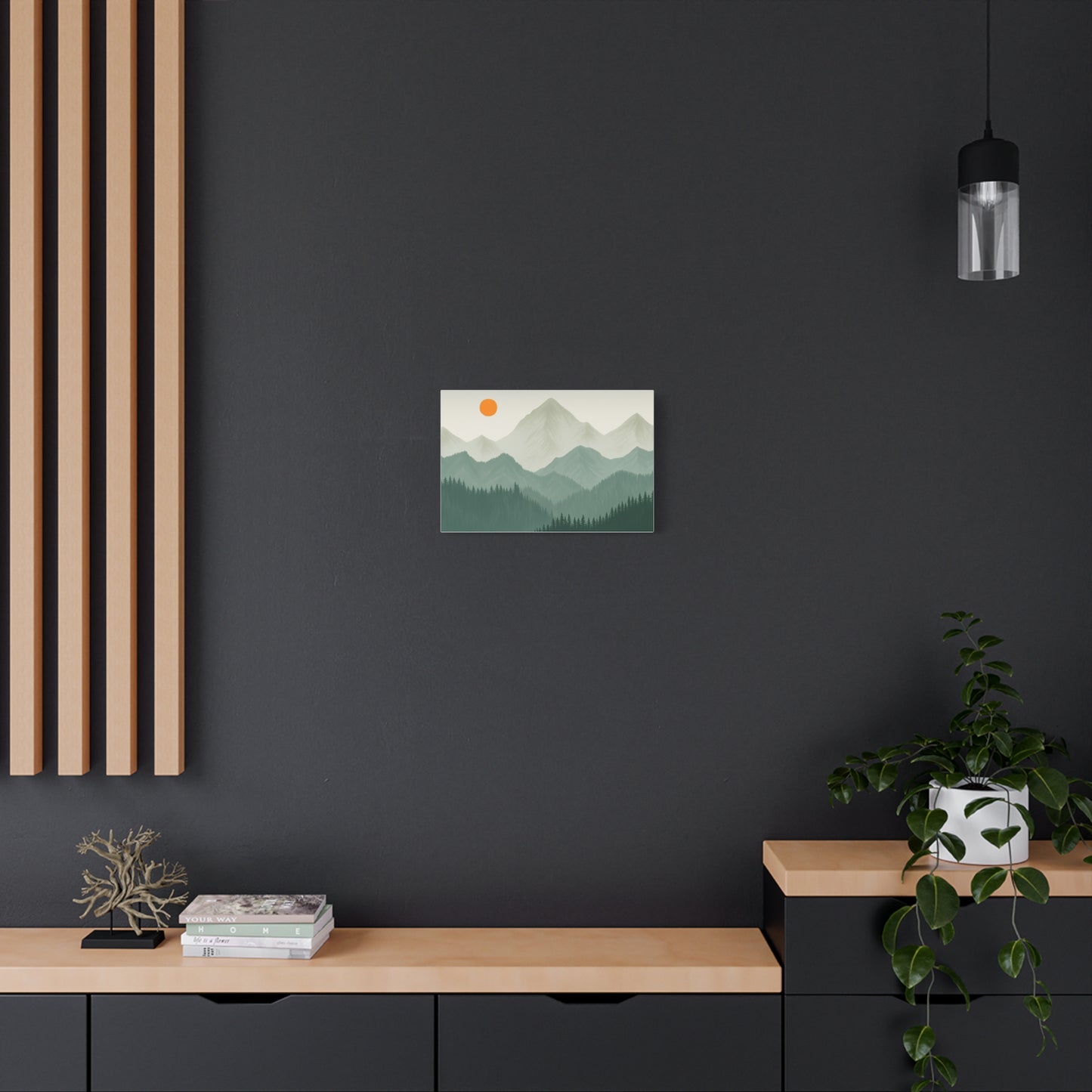 Sunscape Mountain Matte Canvas