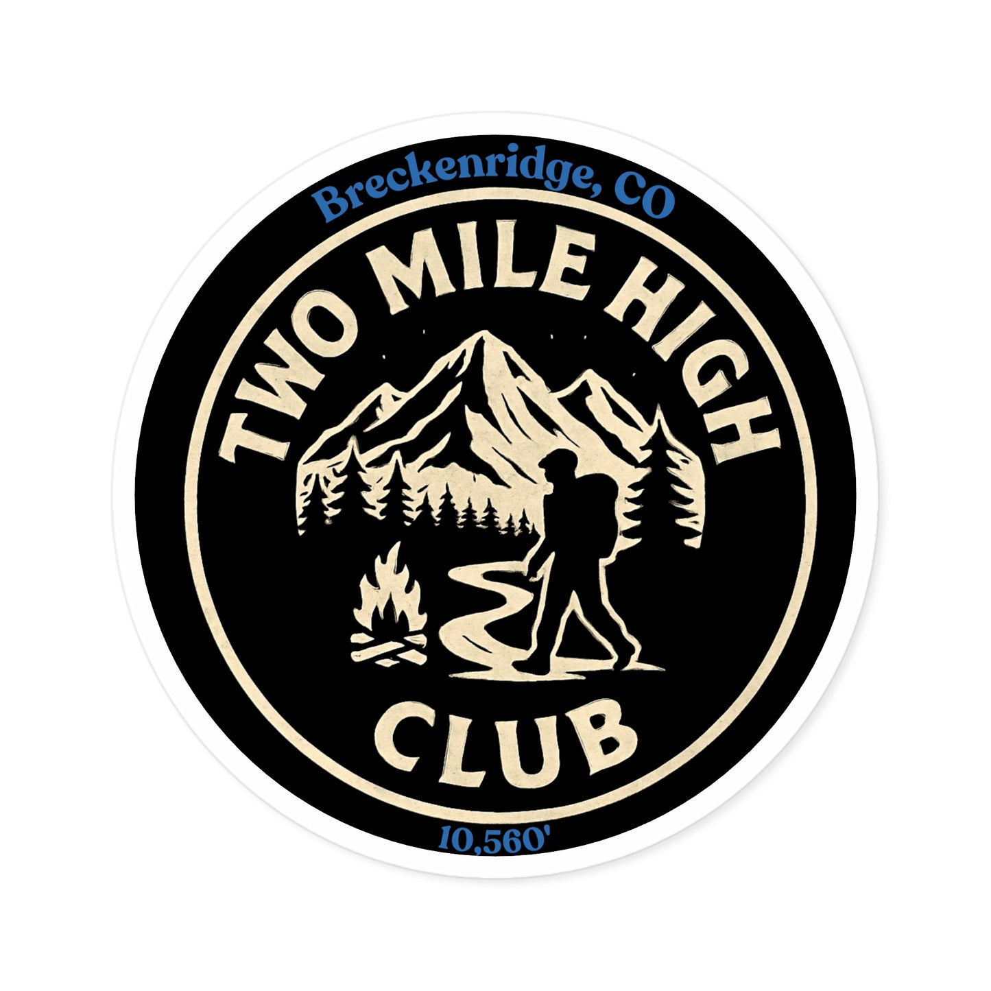 Two Mile High Club - Round Stickers