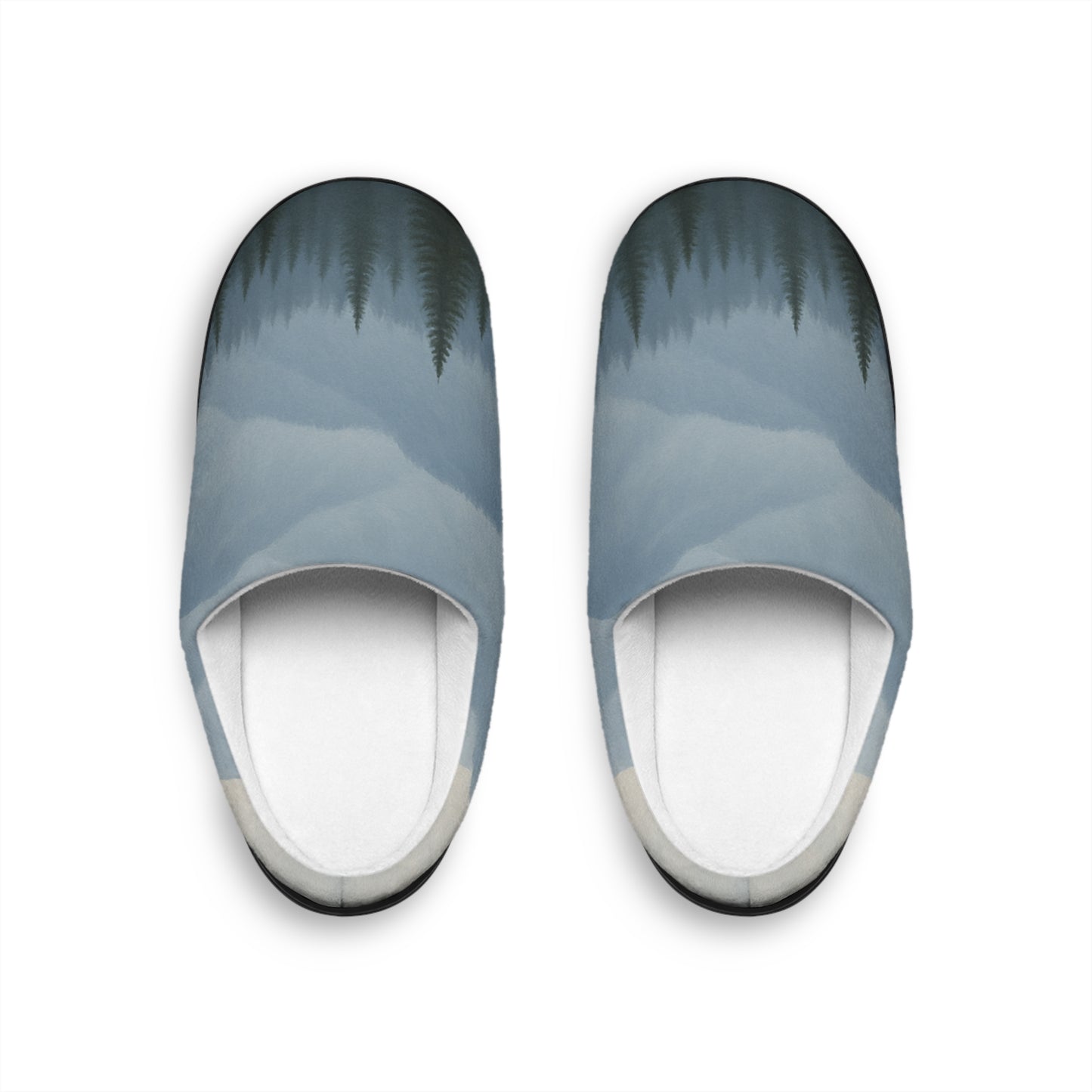 Cozy Forest Scene Indoor Slippers