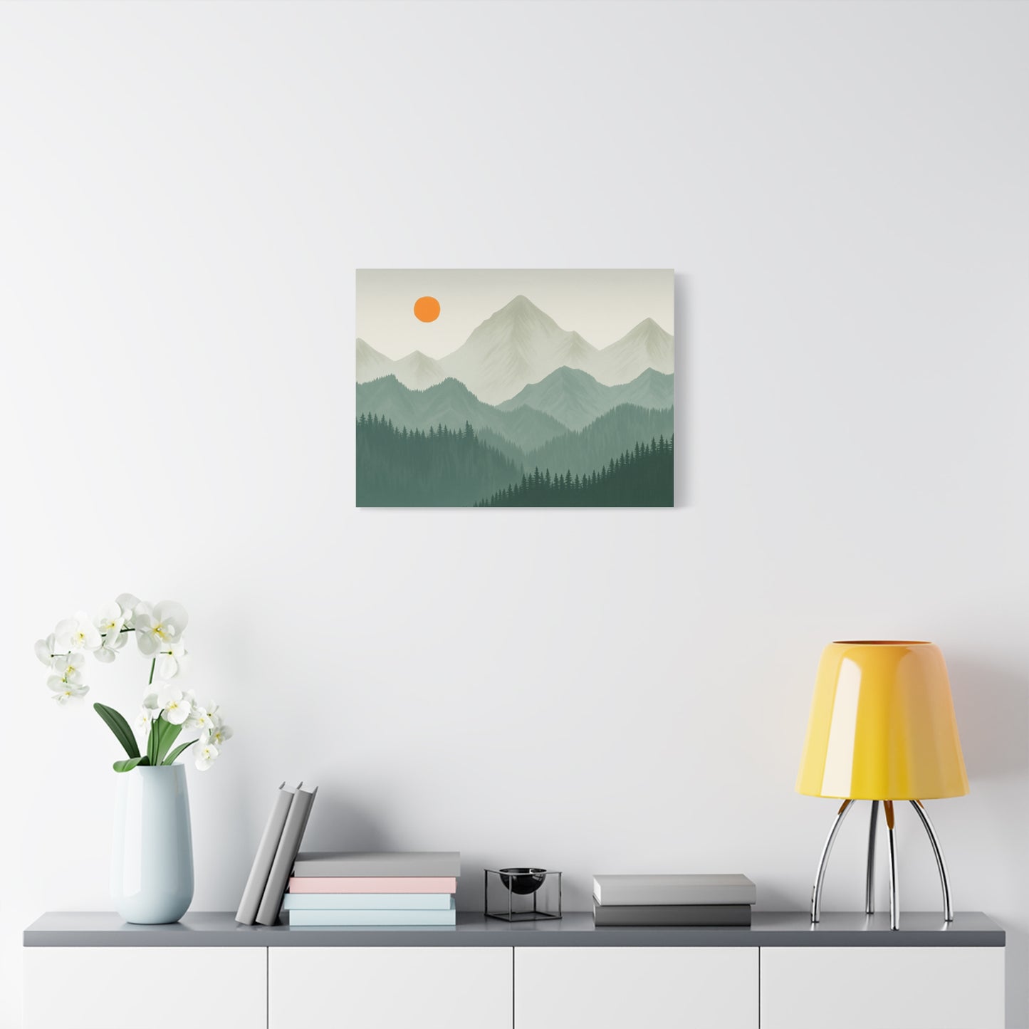 Sunscape Mountain Matte Canvas