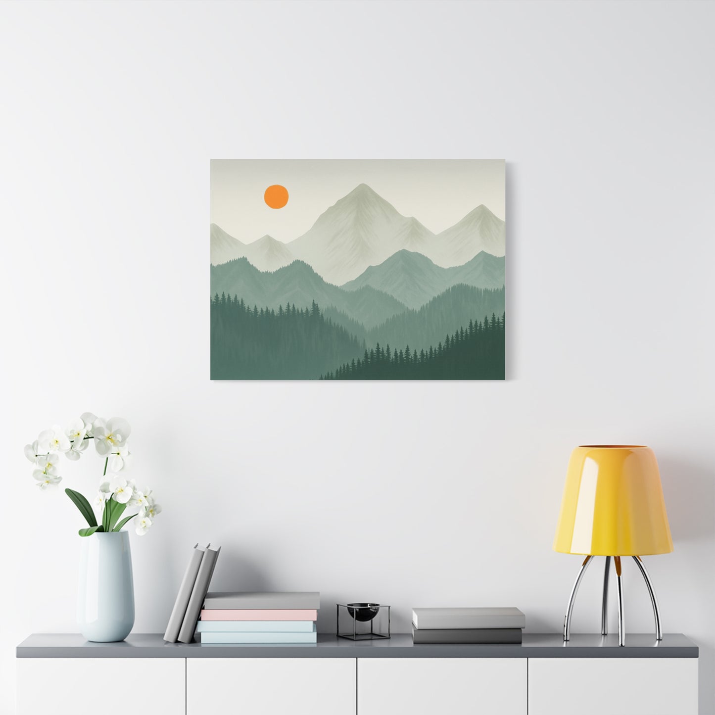 Sunscape Mountain Matte Canvas