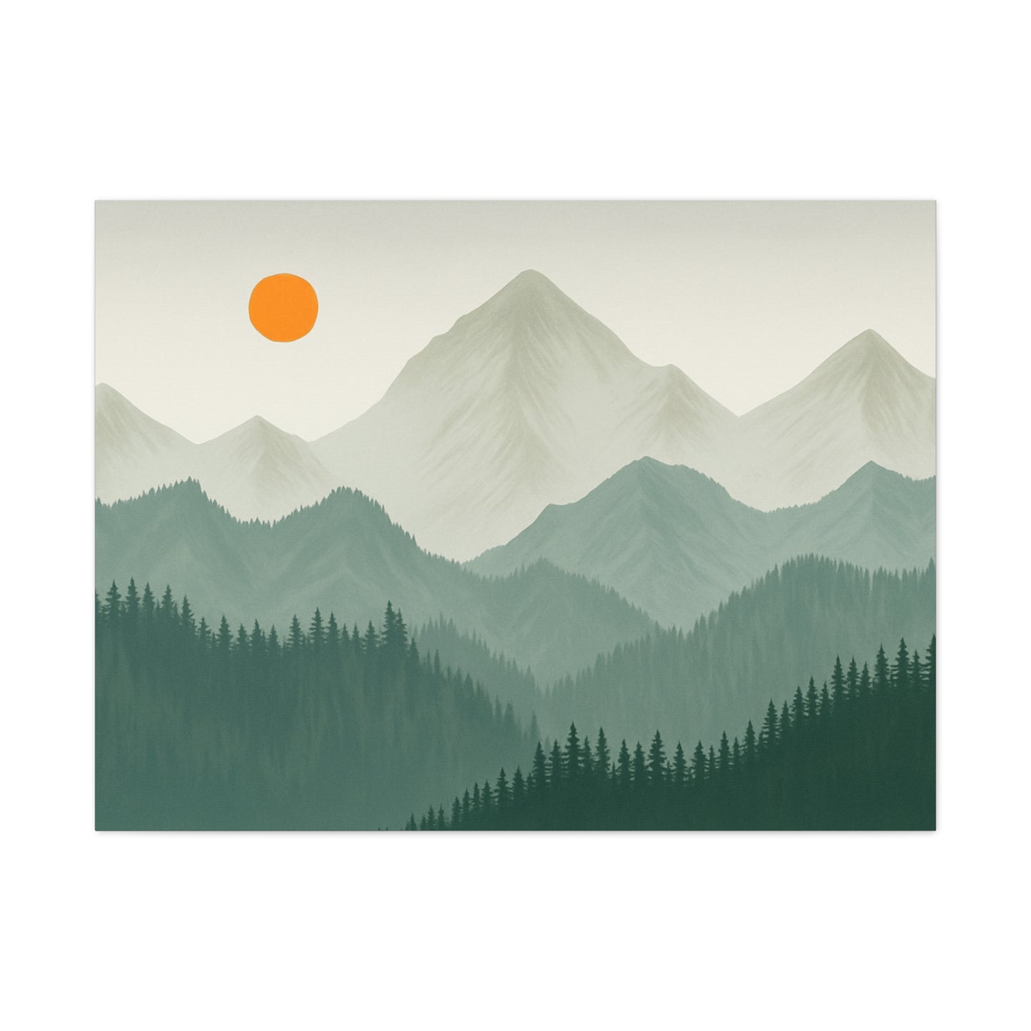 Sunscape Mountain Matte Canvas