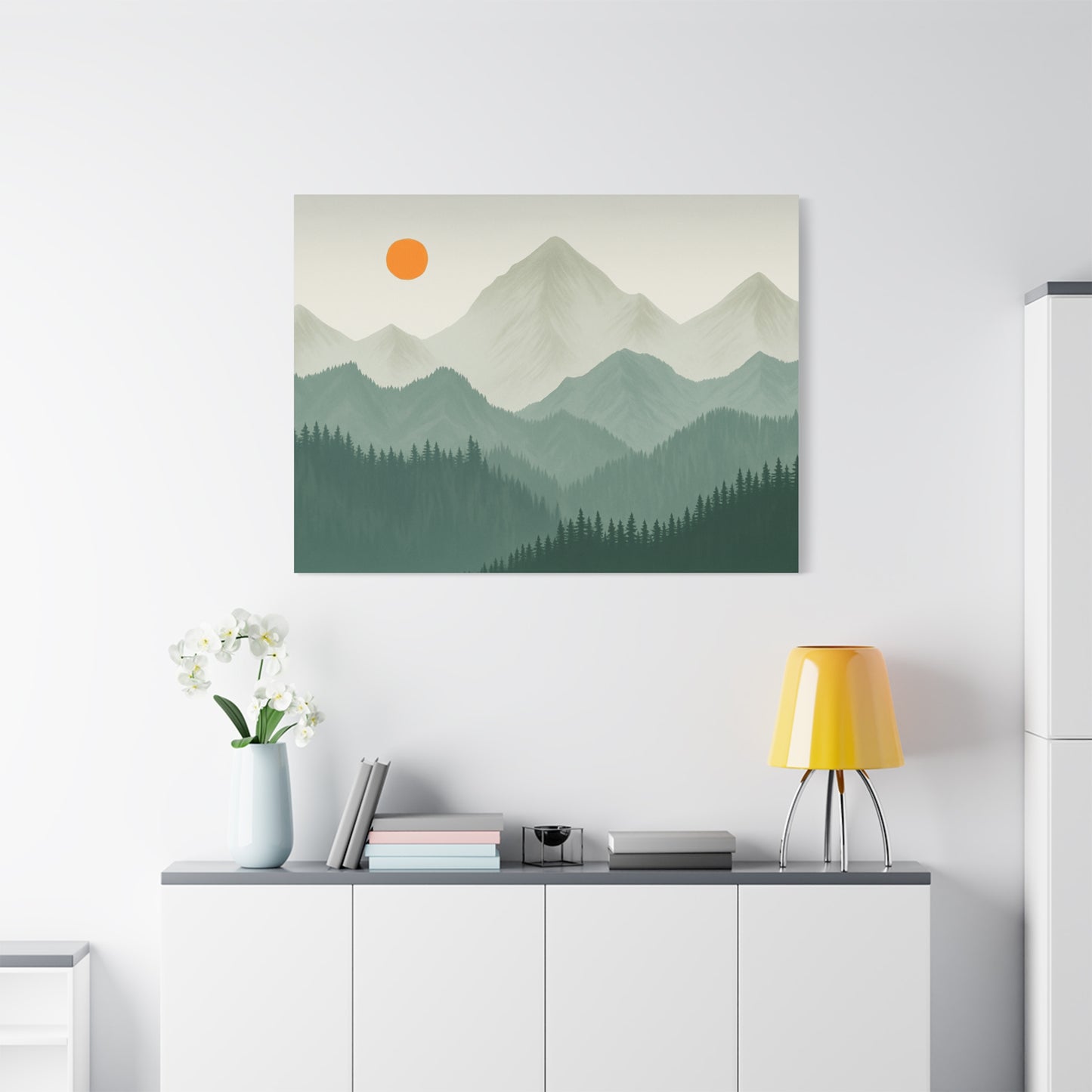 Sunscape Mountain Matte Canvas