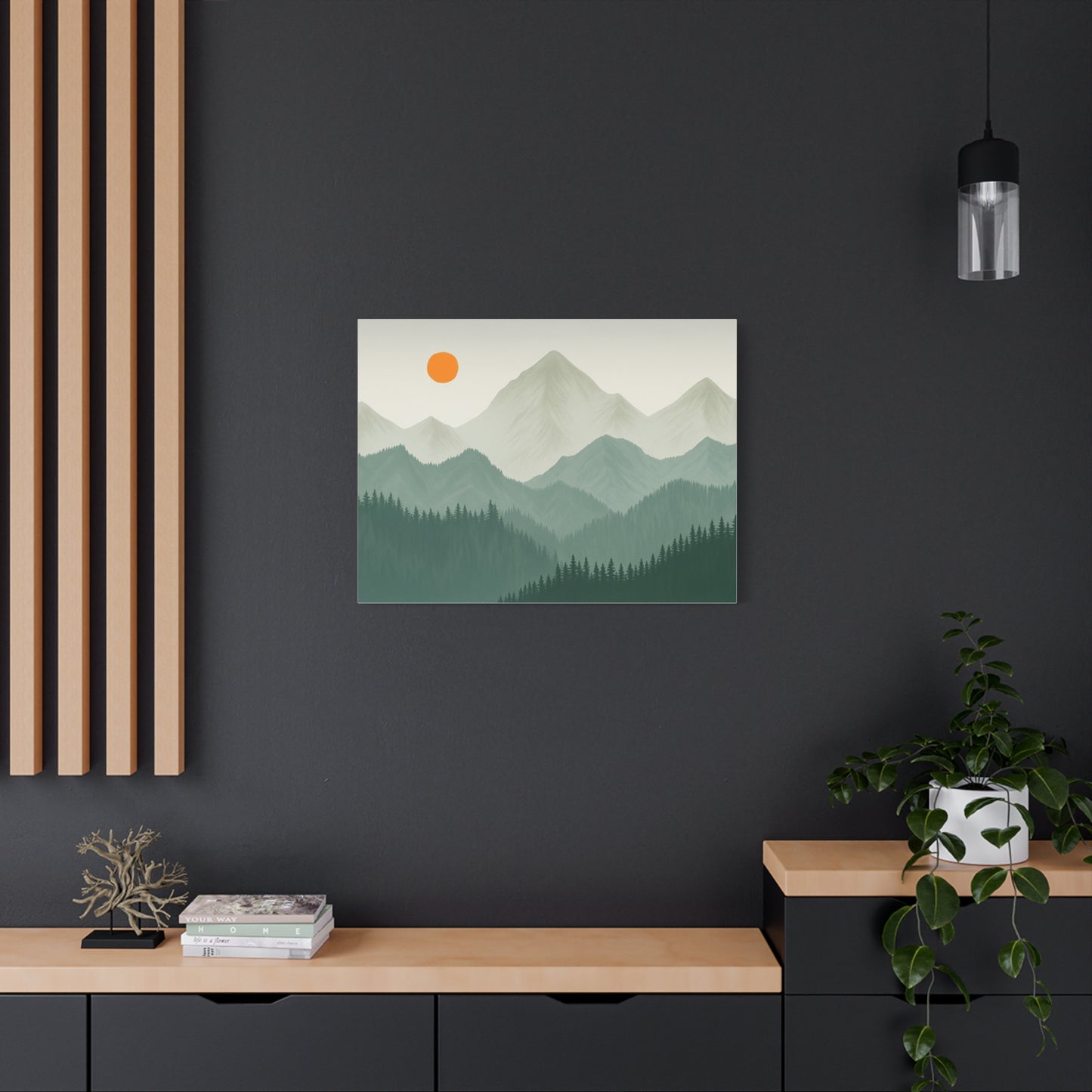 Sunscape Mountain Matte Canvas