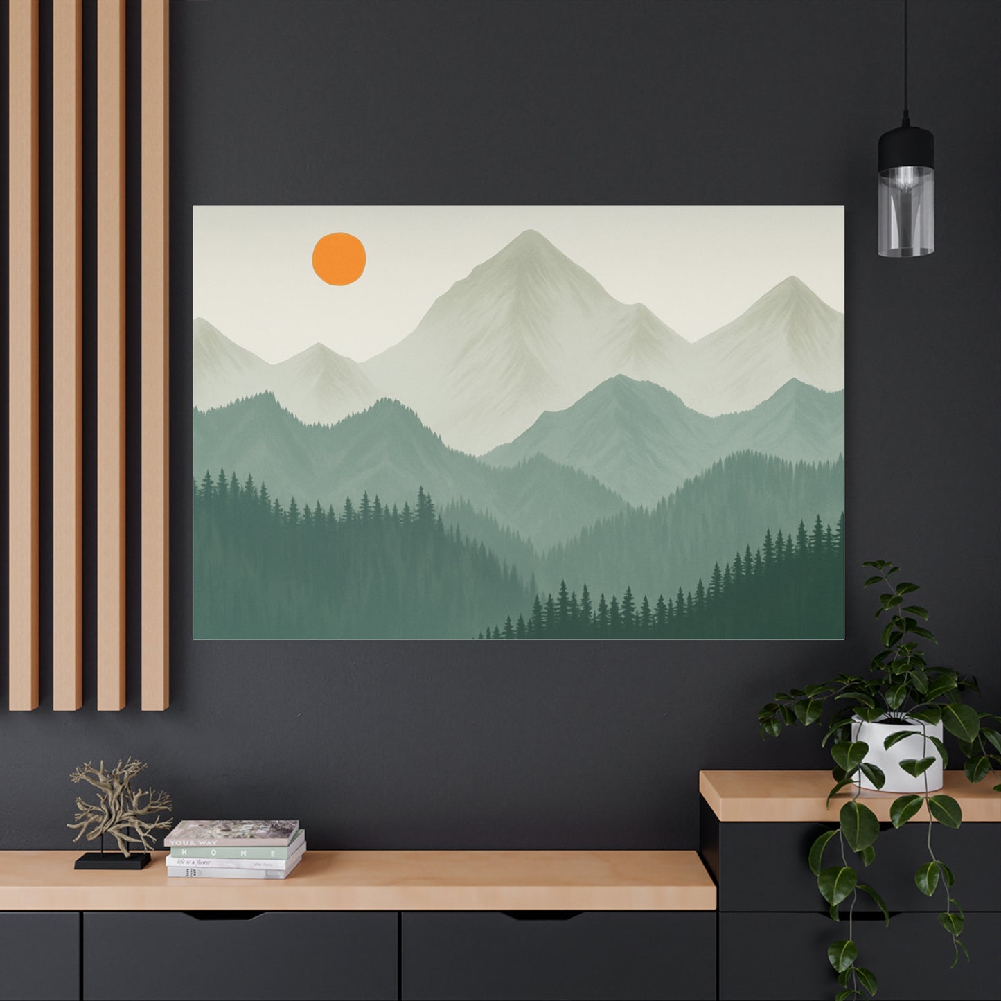Sunscape Mountain Matte Canvas