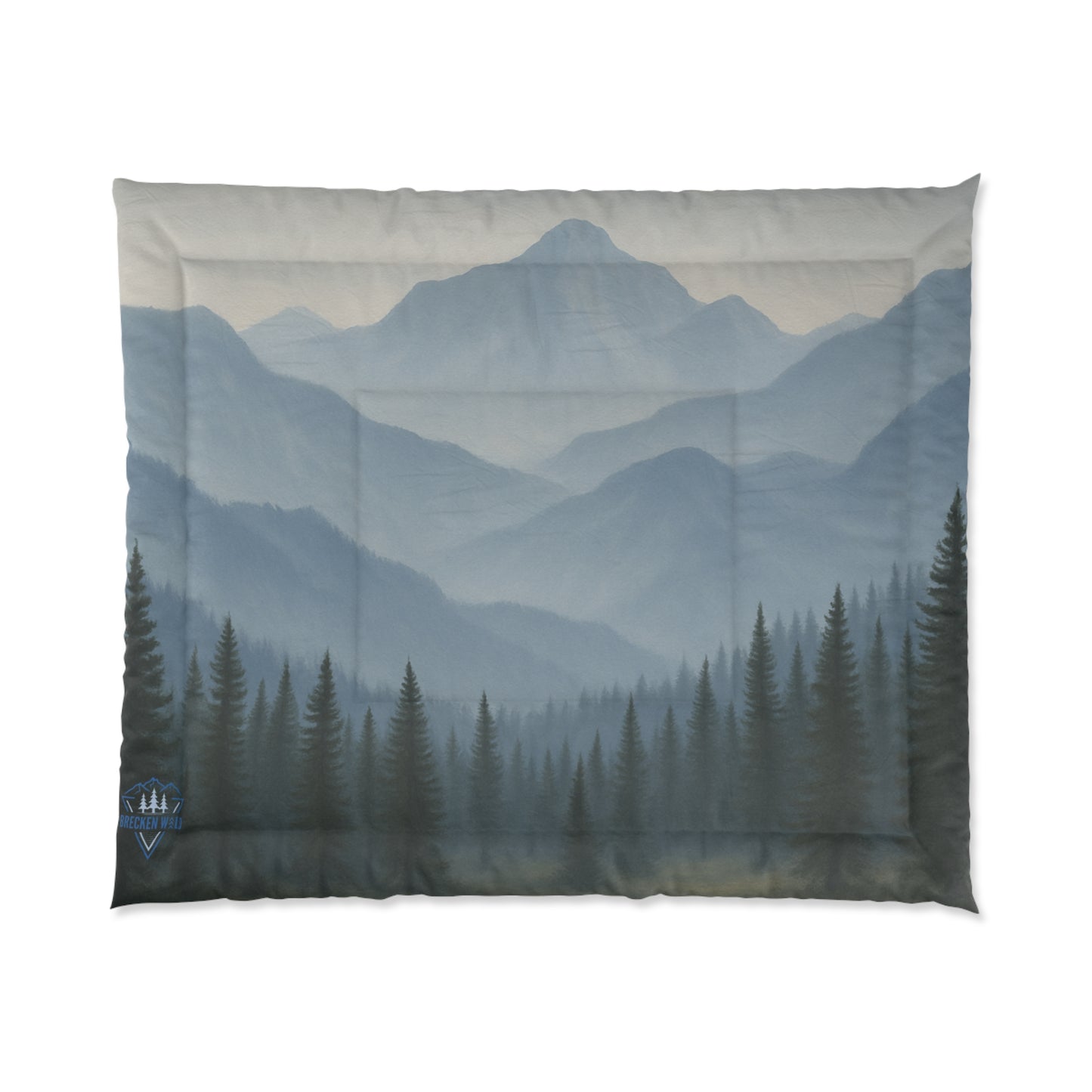 "Fog Forest" Comforter Blanket