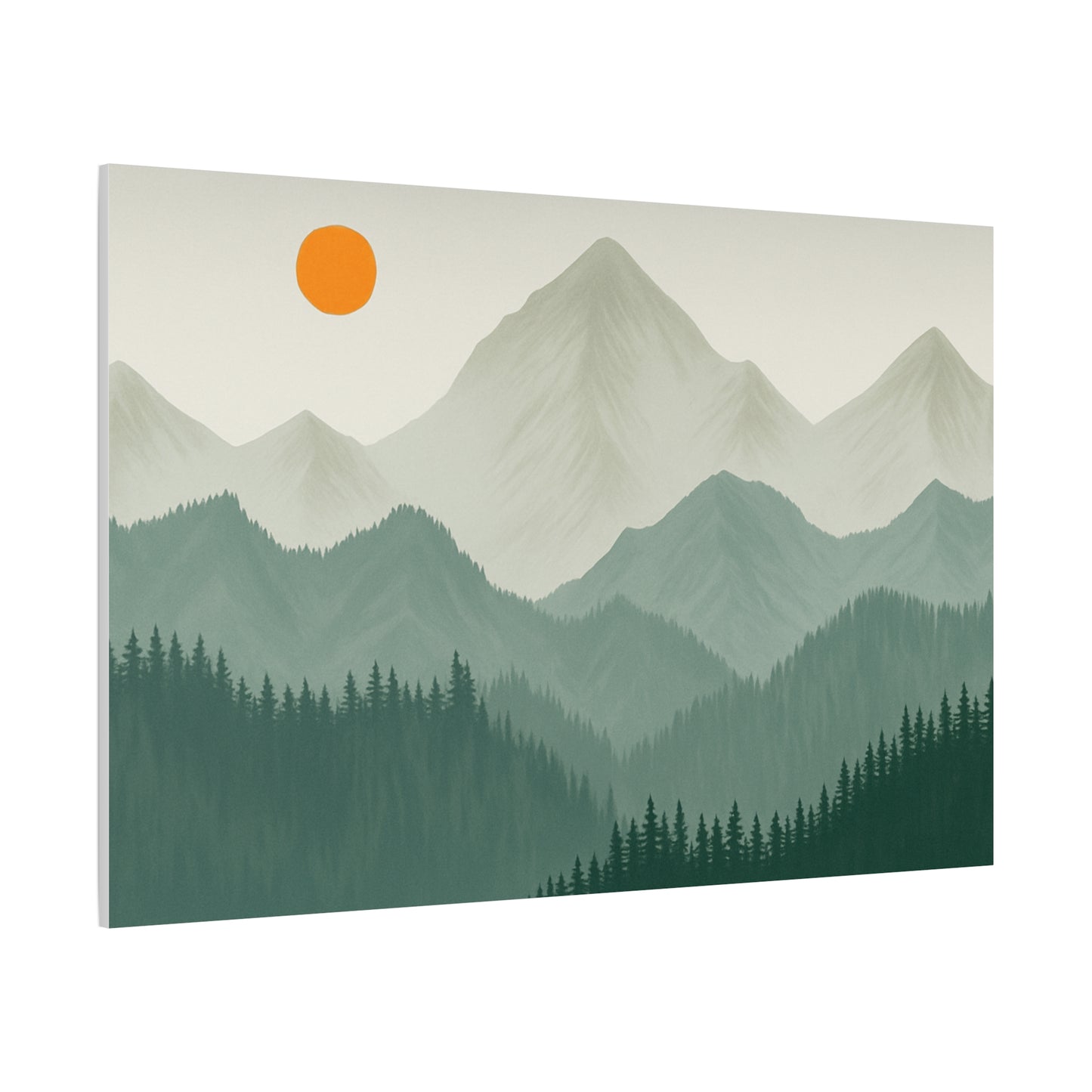 Sunscape Mountain Matte Canvas