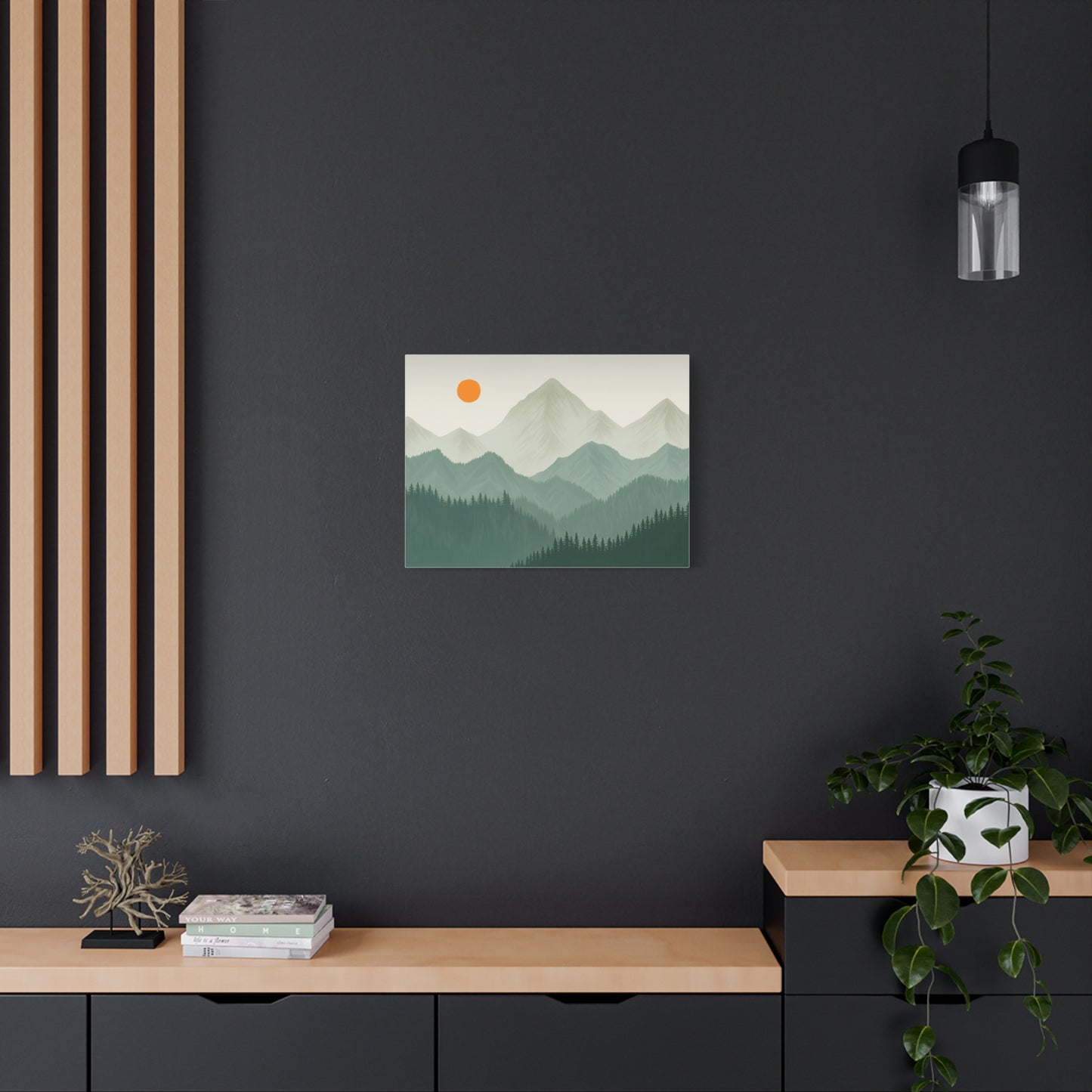 Sunscape Mountain Matte Canvas