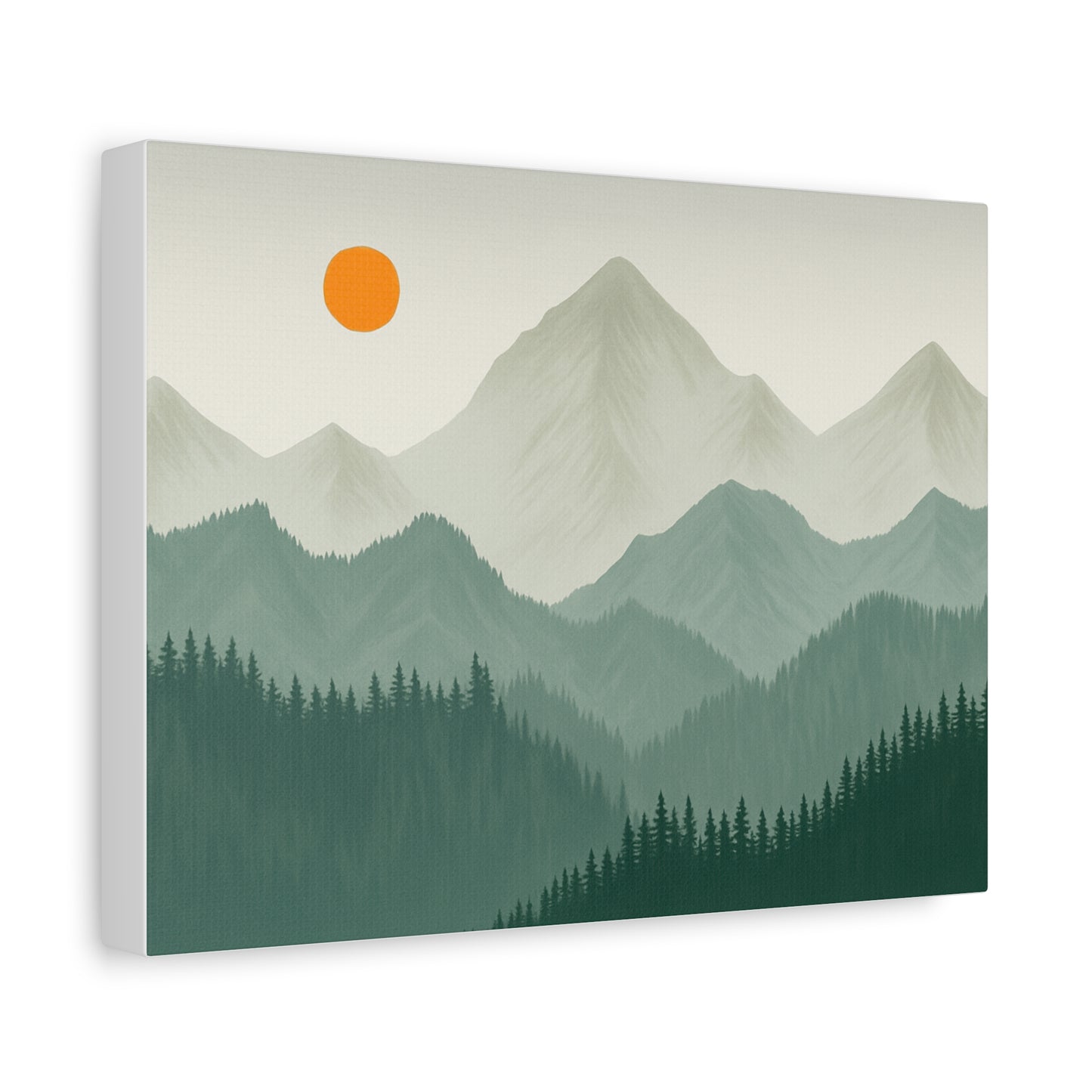 Sunscape Mountain Matte Canvas