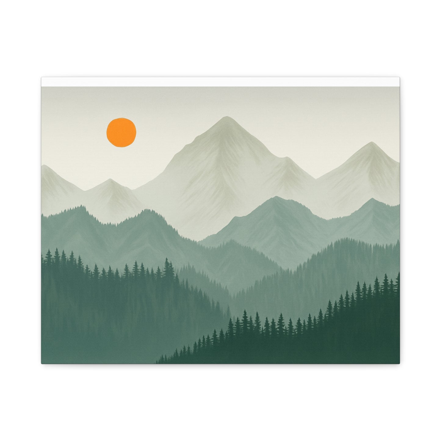 Sunscape Mountain Matte Canvas