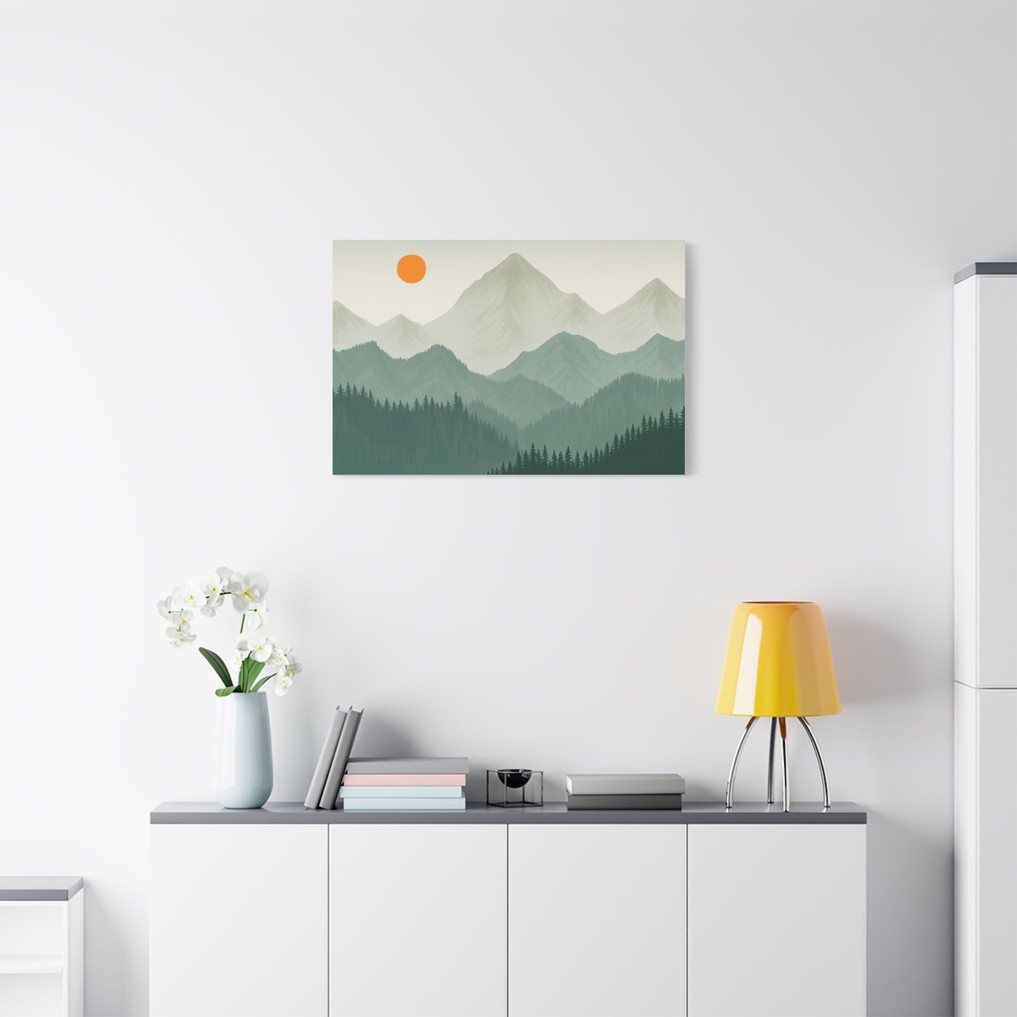 Sunscape Mountain Matte Canvas