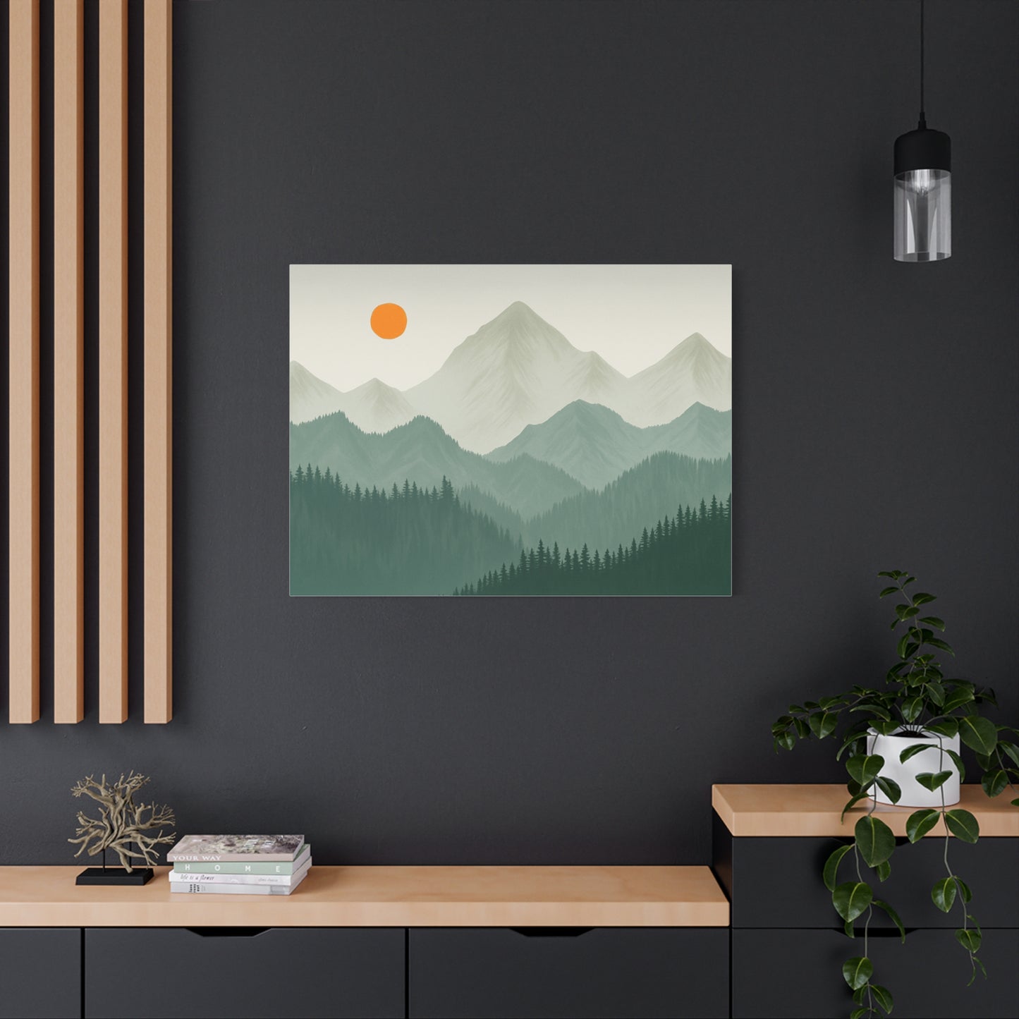 Sunscape Mountain Matte Canvas