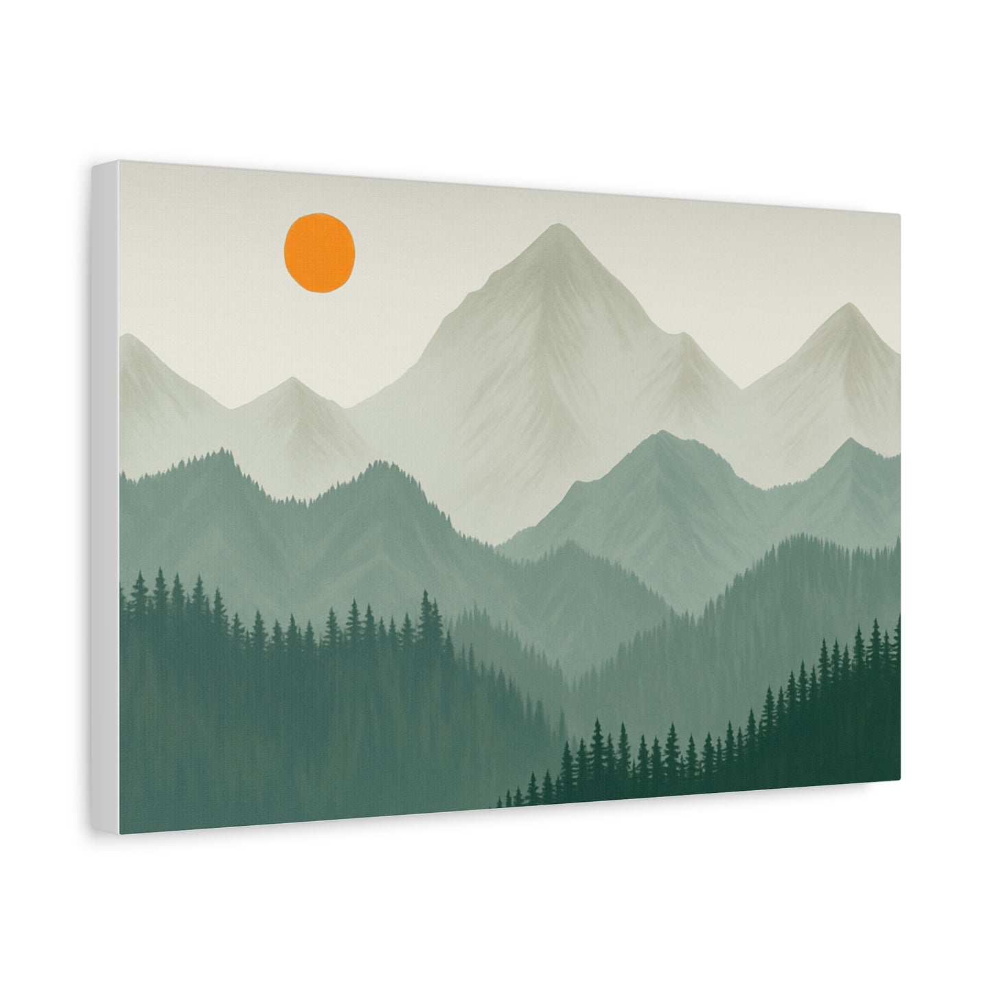 Sunscape Mountain Matte Canvas