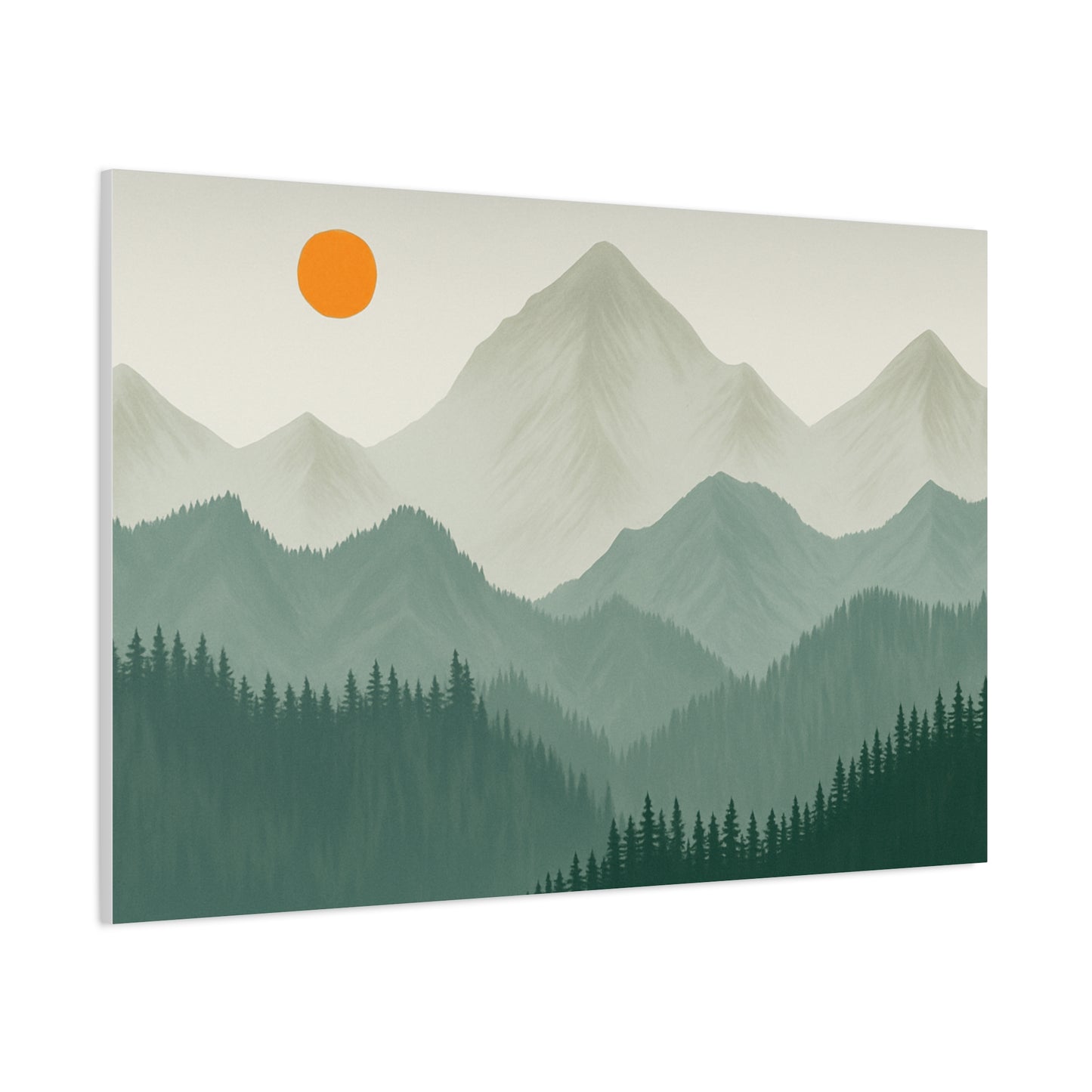 Sunscape Mountain Matte Canvas