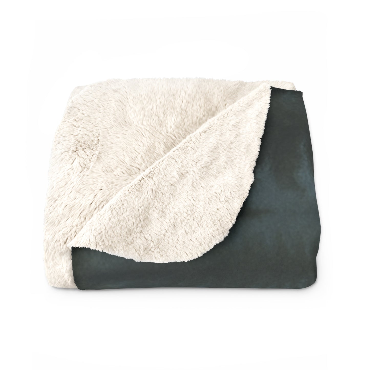 Grey Mountainscape - Cozy Sherpa Fleece Blanket ⭐⭐⭐⭐⭐