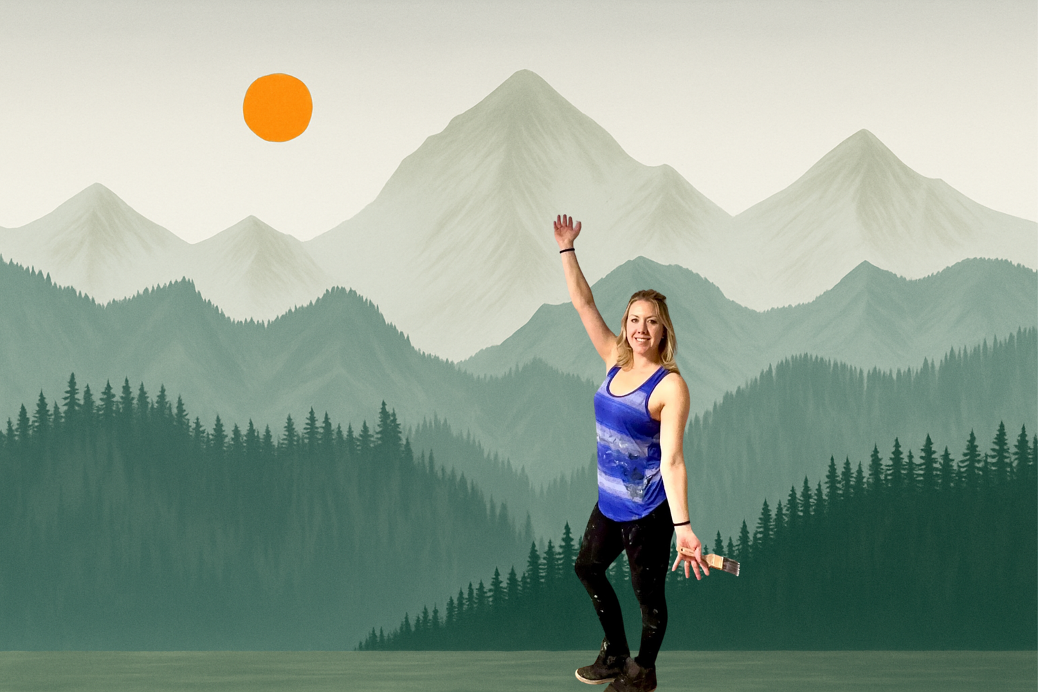 Custom Mountain Murals