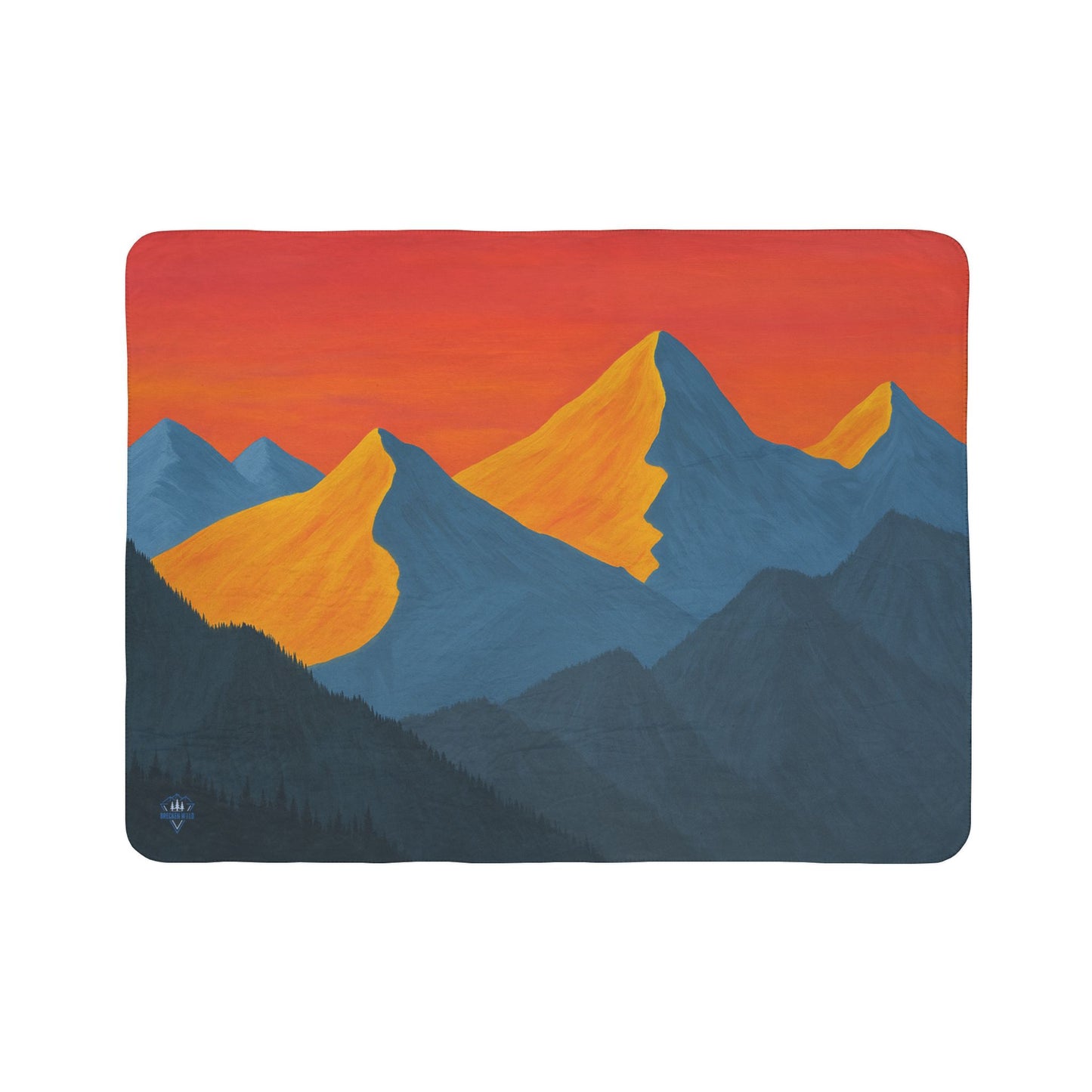 "Alpenglow" Sherpa Fleece Blanket