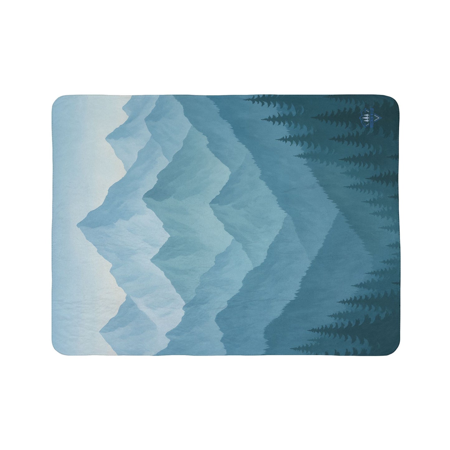 Jagged Mountain Fleece Sherpa Blanket