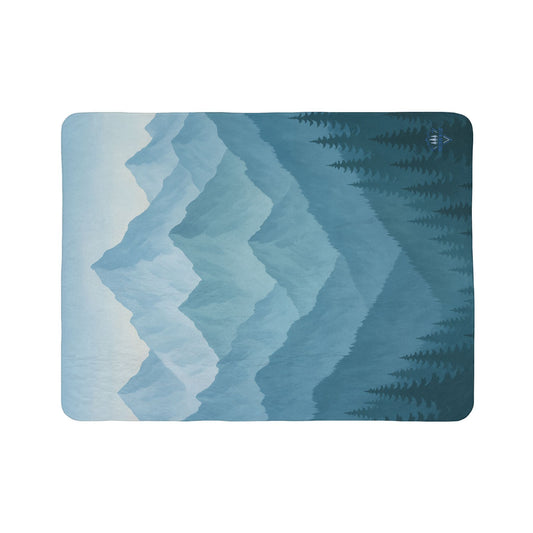 Jagged Mountain Fleece Sherpa Blanket. ⭐⭐⭐⭐⭐