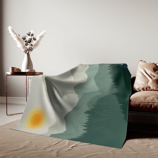 Sunscape Mountain Sweatshirt Blanket