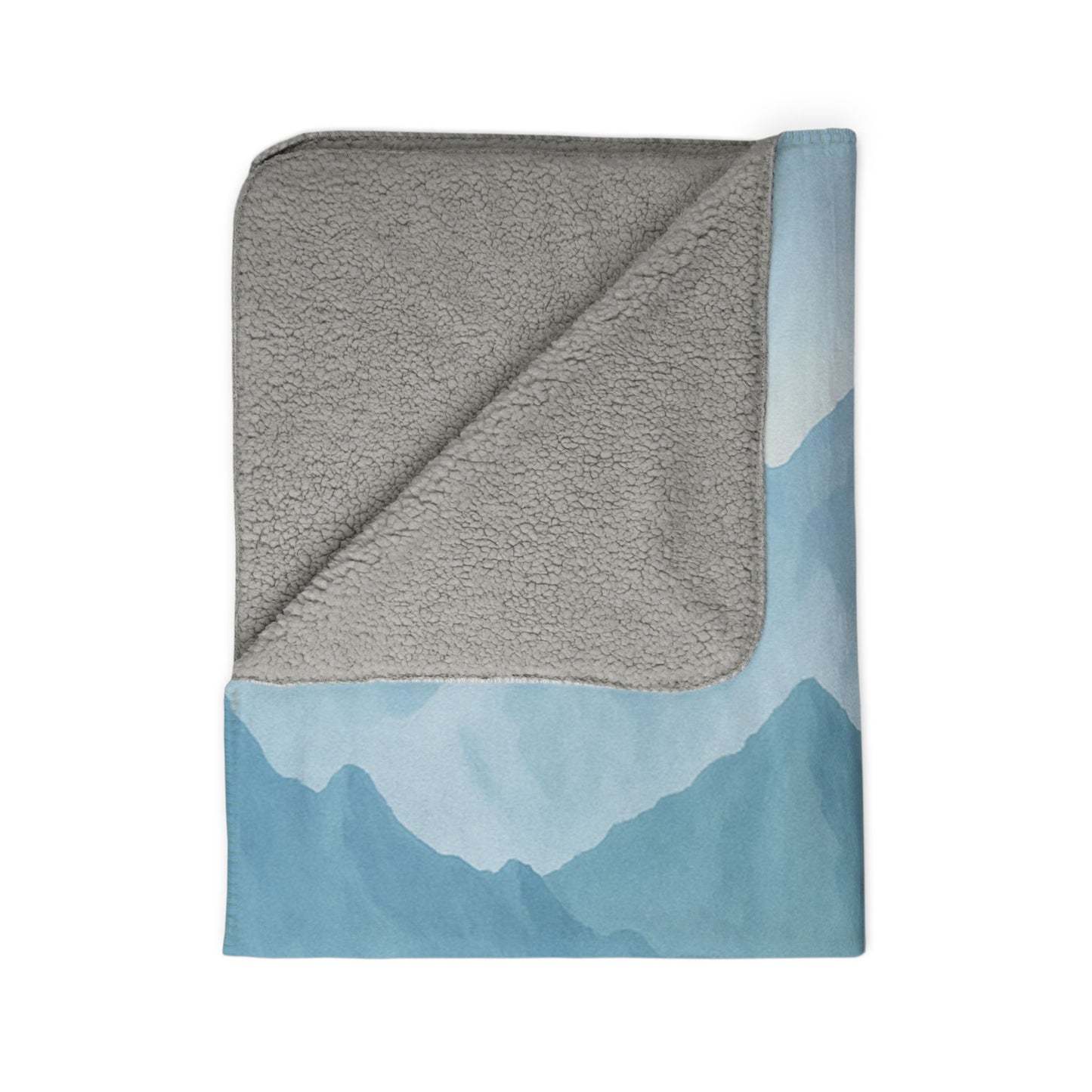 Jagged Mountain Fleece Sherpa Blanket