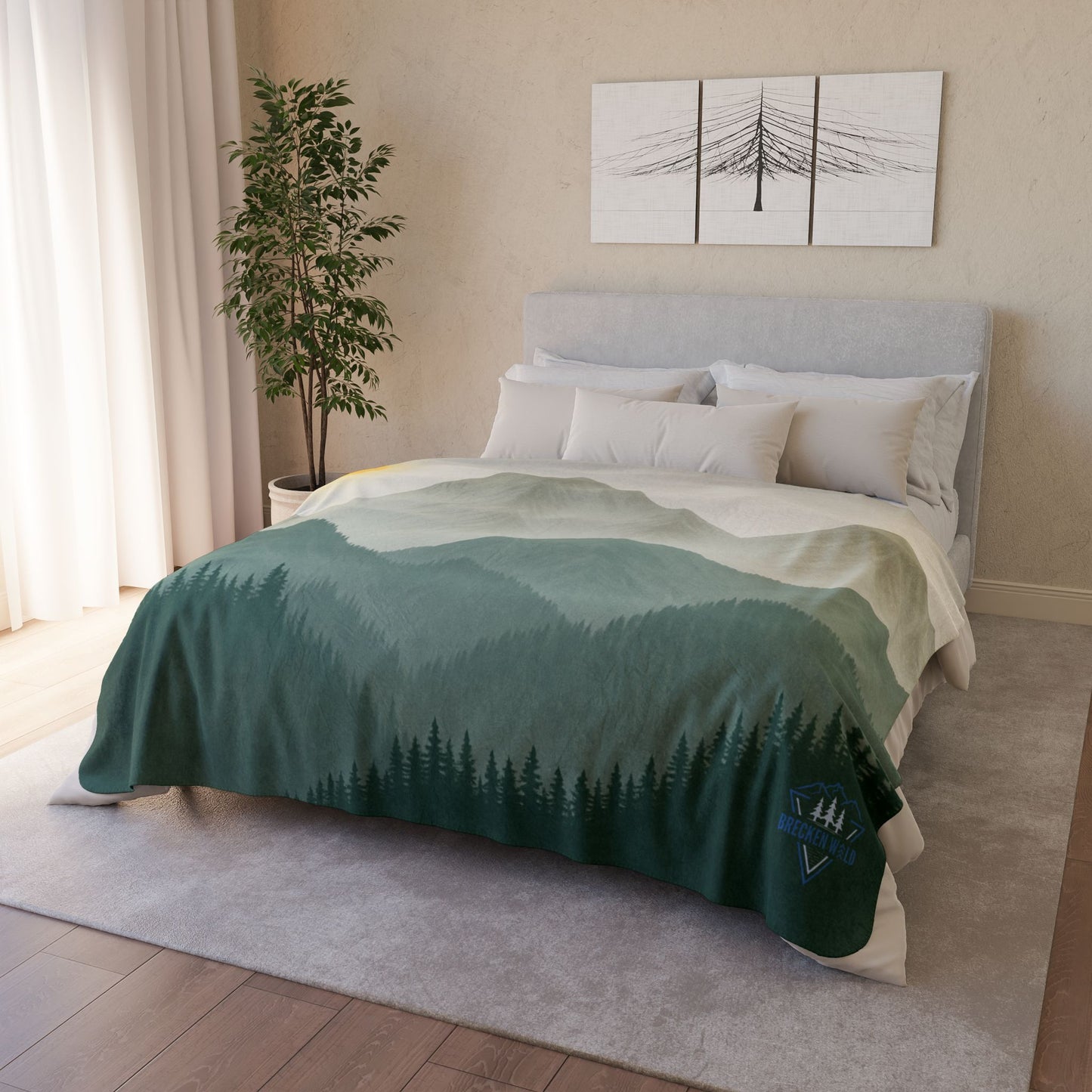"Sunscape" - Sherpa Fleece Blanket