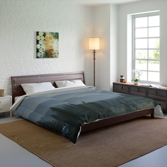 "Fog Forest" Comforter Blanket