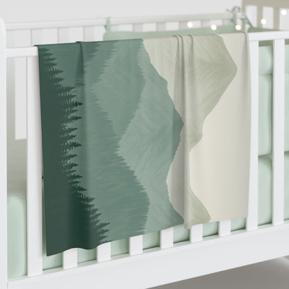 "Wild Thing" Green Baby Swaddle Blanket