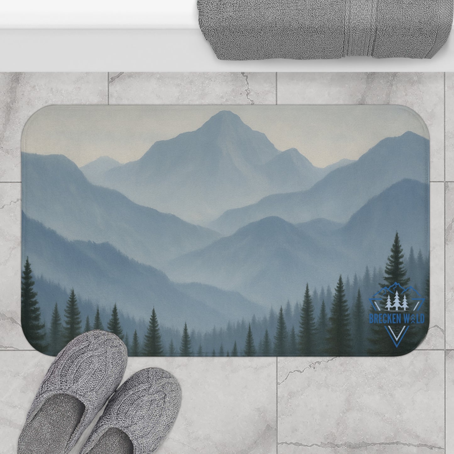 "Fog Forest" Floor Mat